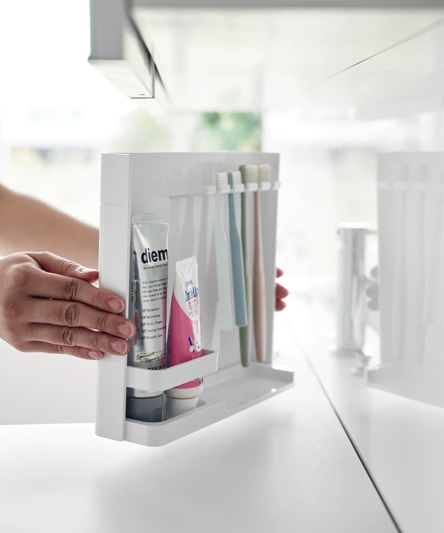 BIRTHDAY BAR(バースデイバー) 【tower タワー】目隠し歯ブラシ＆チューブスタンド タワー