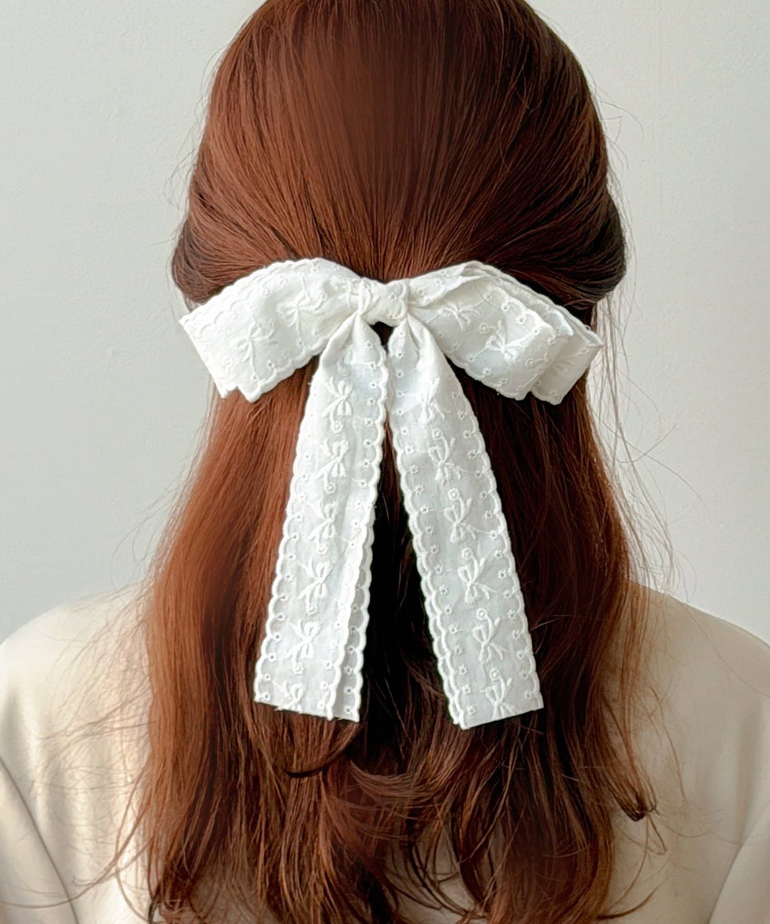 3COINS(スリーコインズ) リボンレースバレッタ