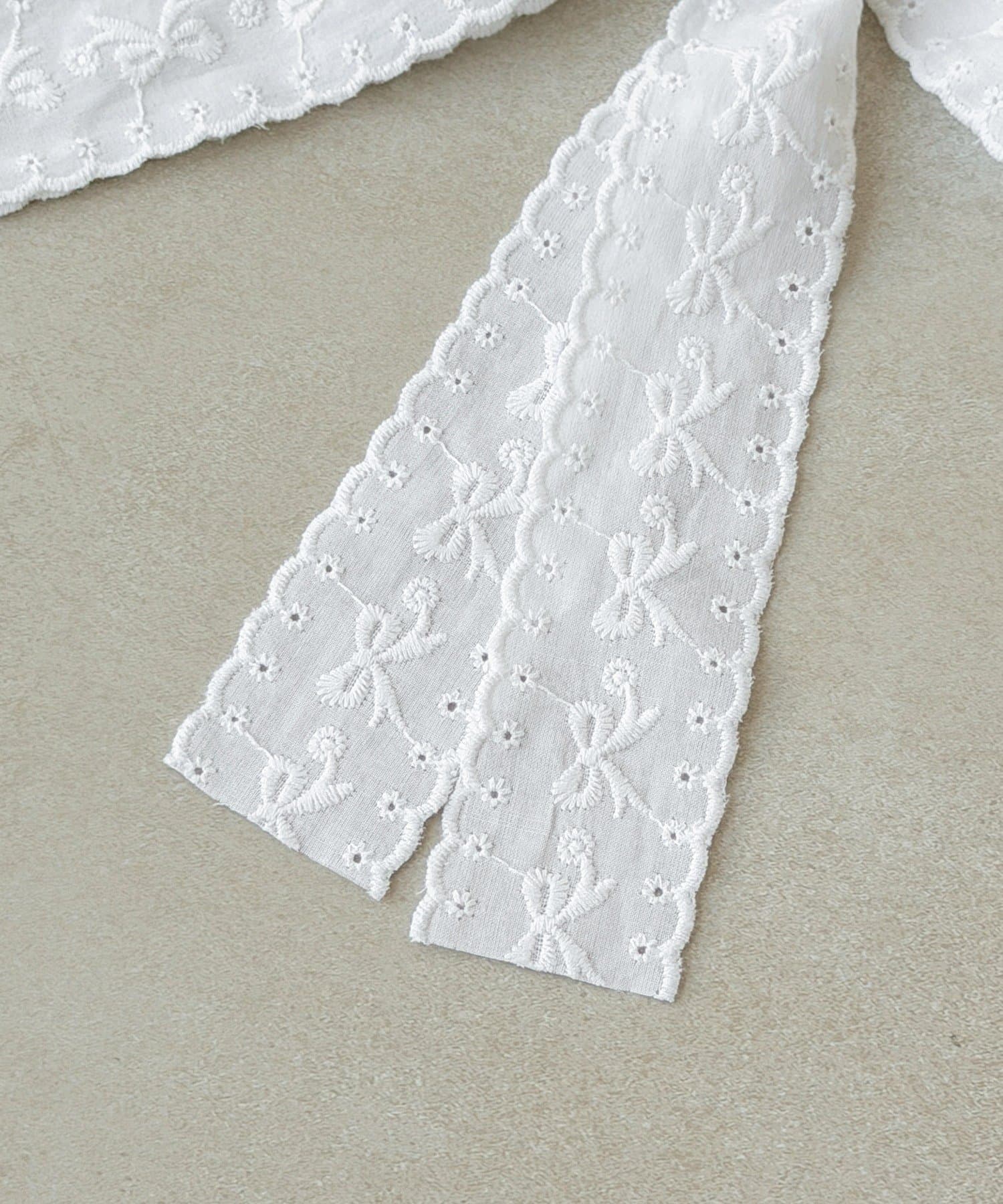 3COINS(スリーコインズ) リボンレースバレッタ