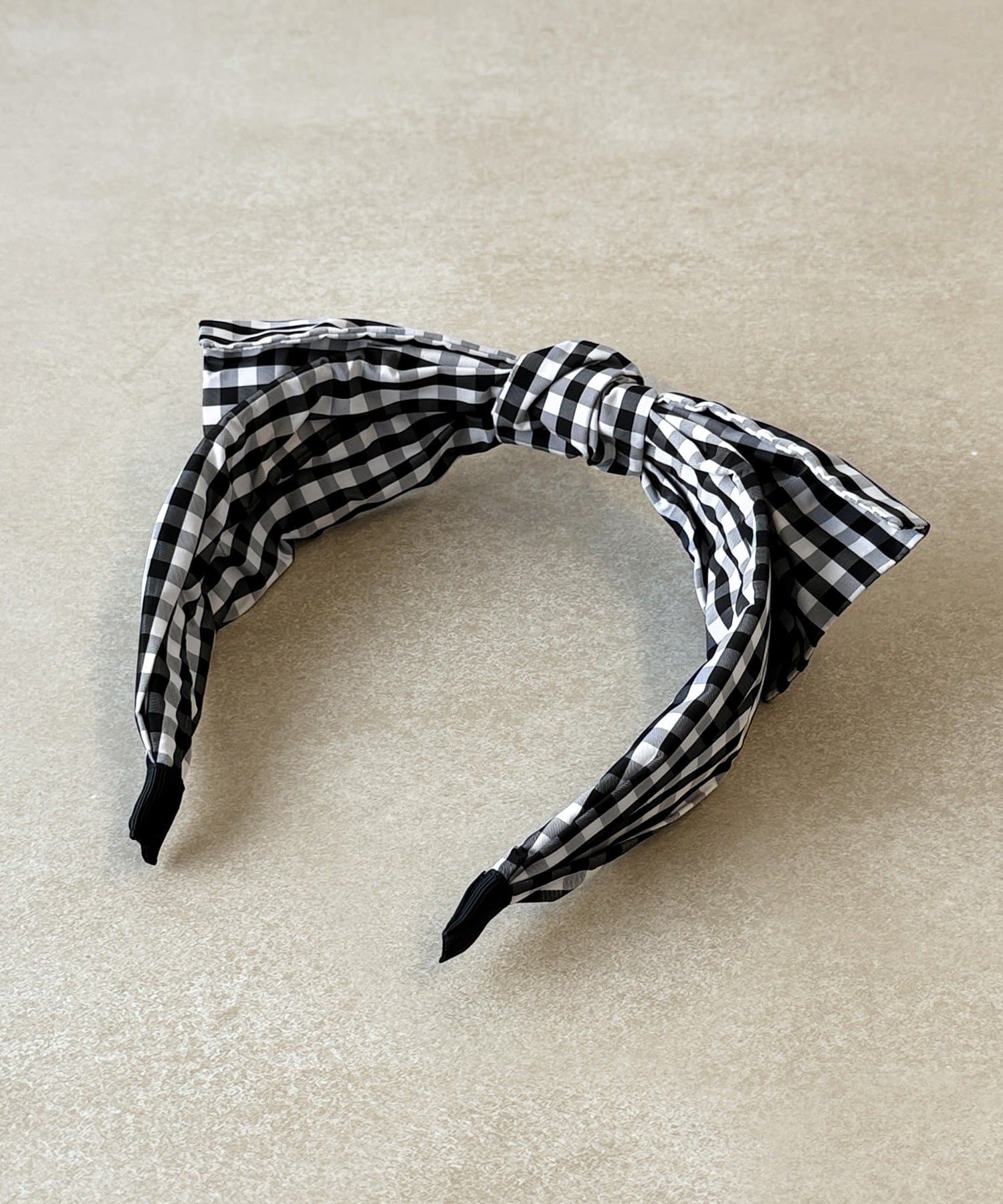 3COINS(スリーコインズ) ギンガムチェックリボンカチューシャ