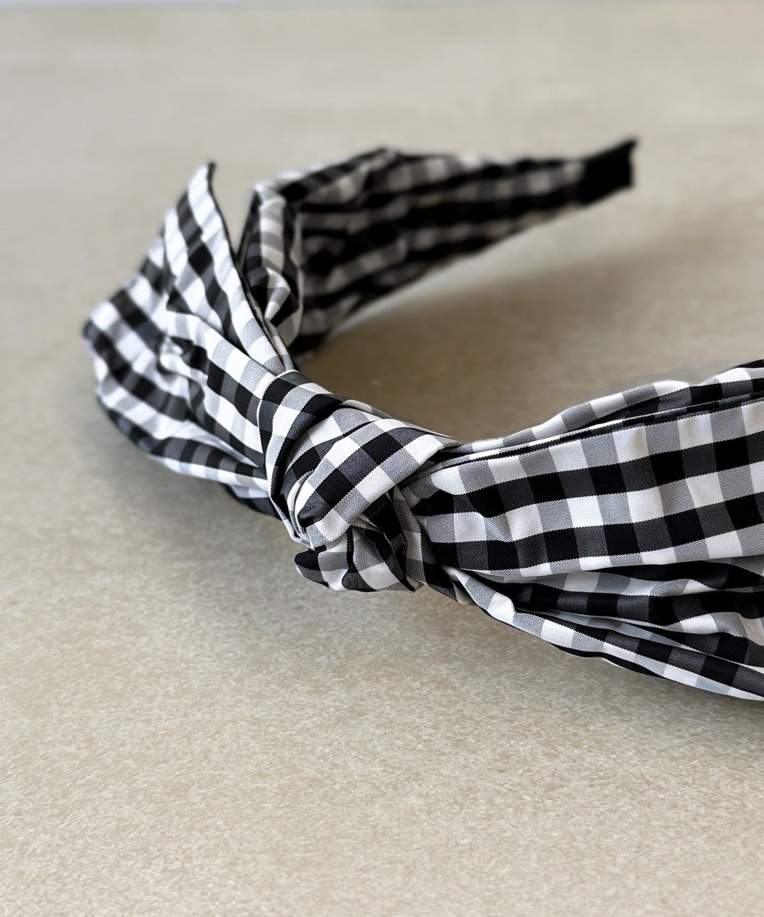 3COINS(スリーコインズ) ギンガムチェックリボンカチューシャ