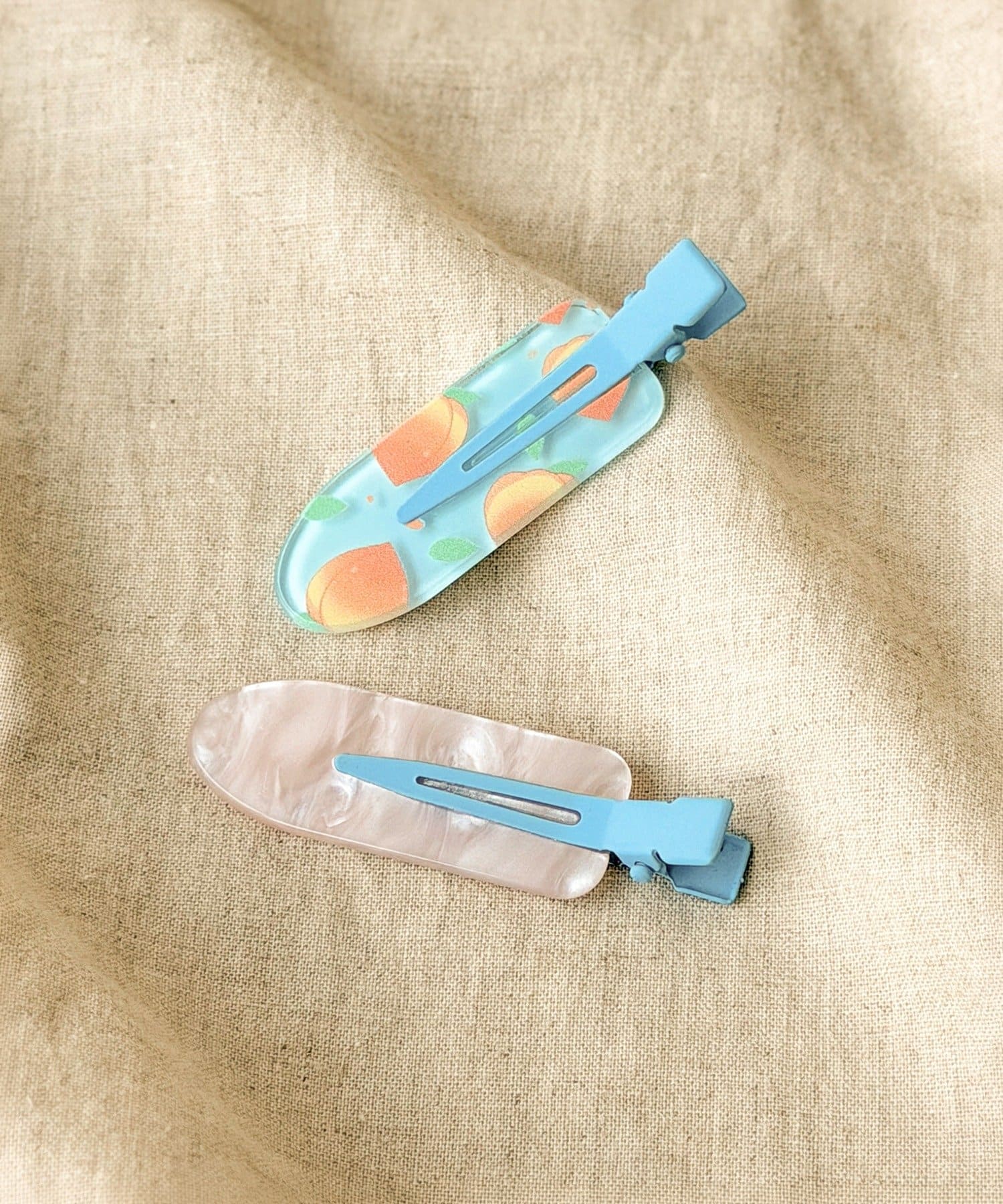 3COINS(スリーコインズ) プリント前髪クリップ2個セット／KIDS