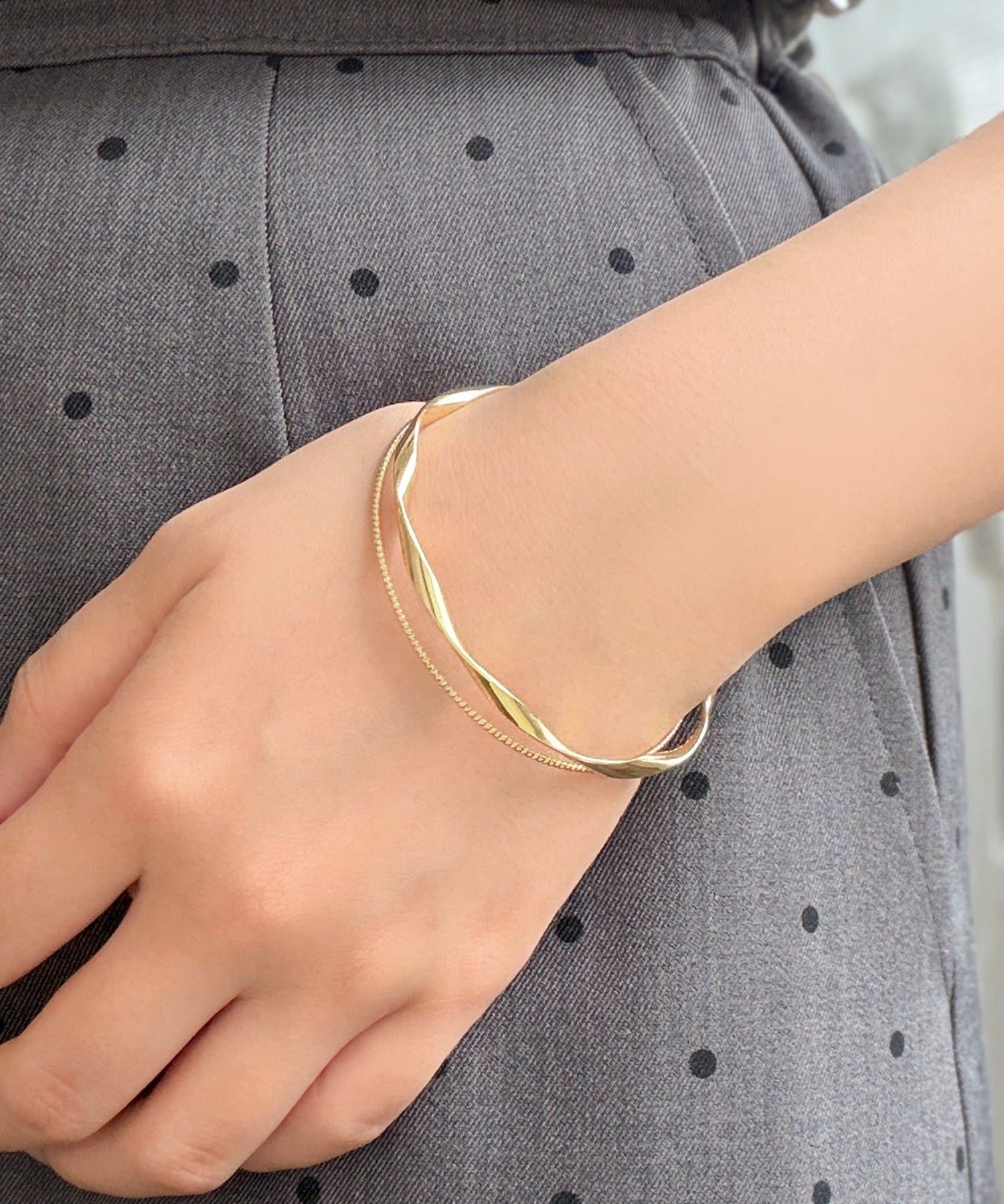 3COINS(スリーコインズ) 2連ヒネリメタルブレス