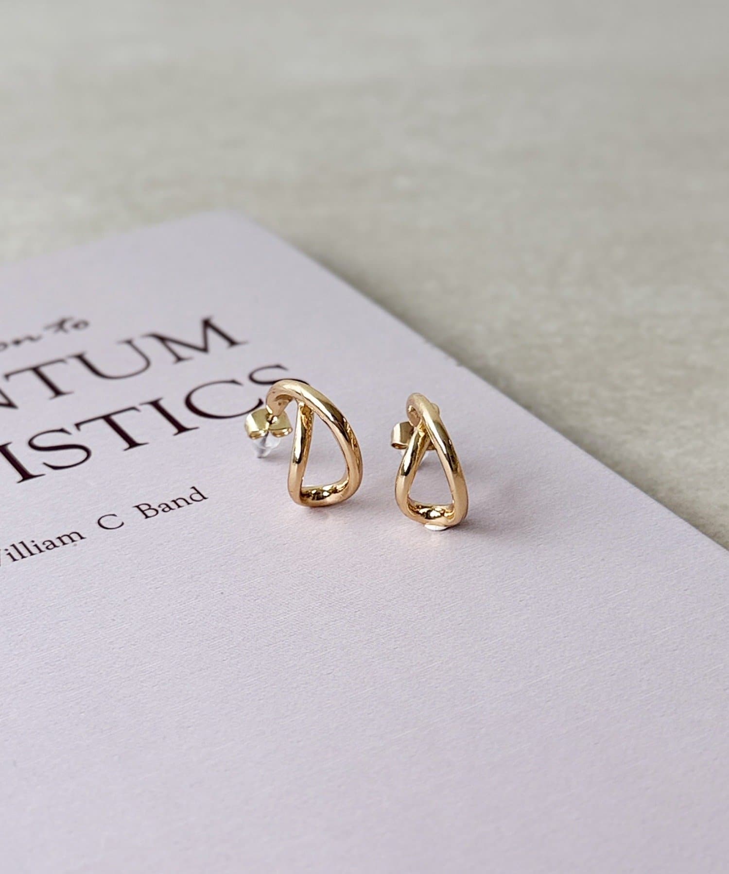 3COINS(スリーコインズ) クロスメタルフープピアス