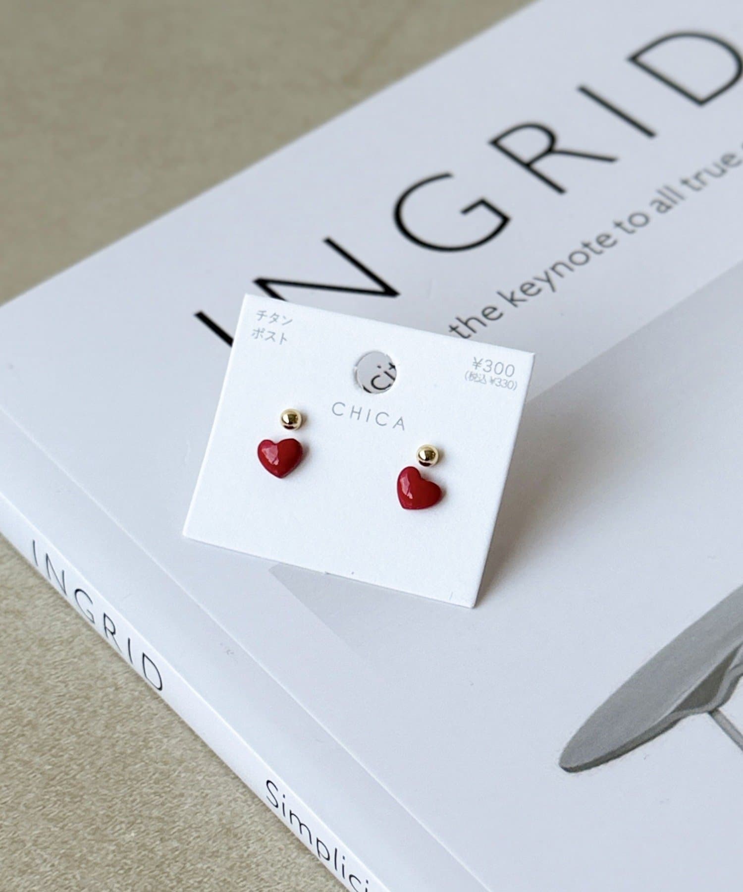 3COINS(スリーコインズ) ポップカラーピアス4個セット