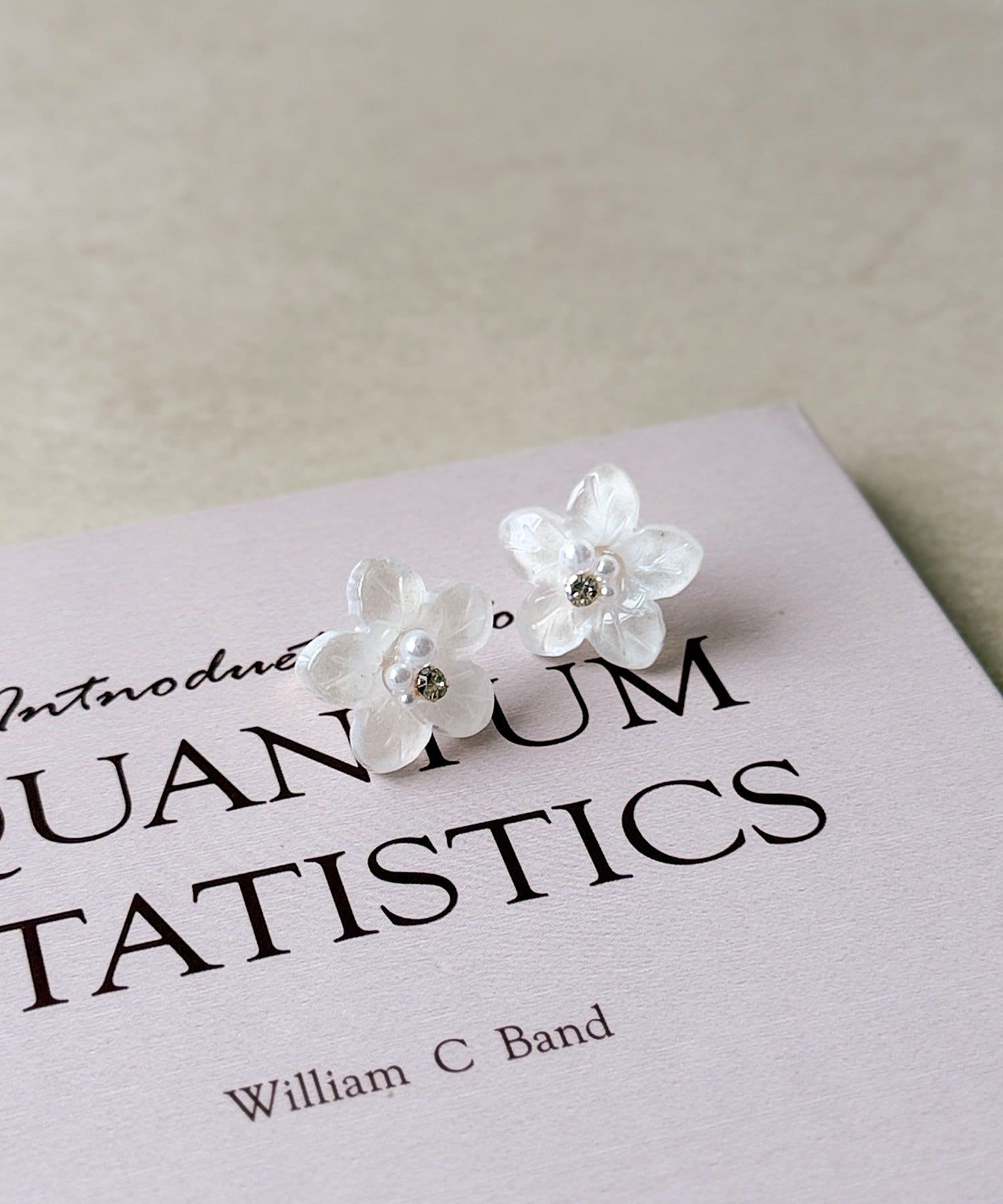 3COINS(スリーコインズ) クリアフラワーピアス