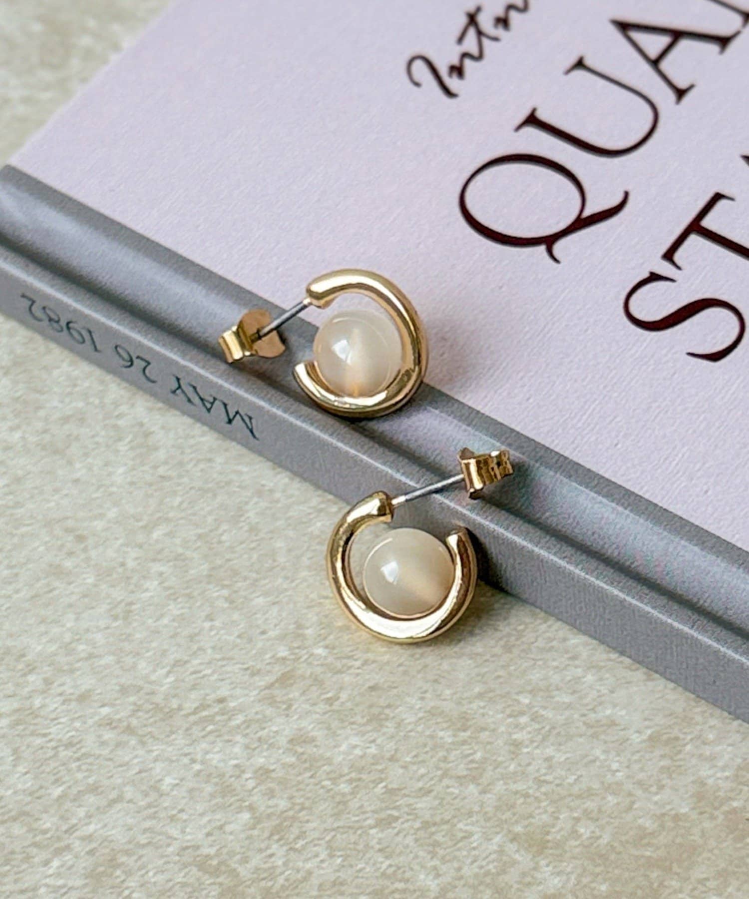 3COINS(スリーコインズ) クリアボールメタルピアス