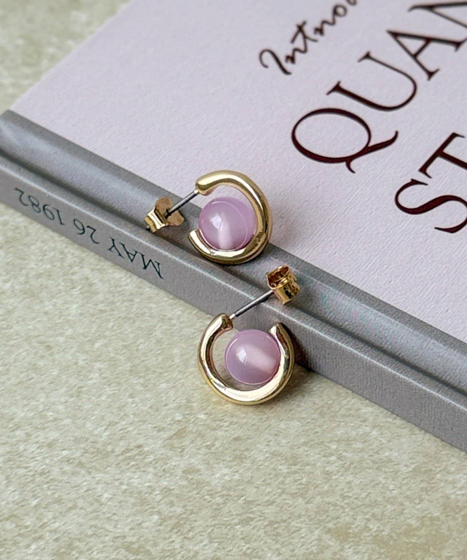 3COINS(スリーコインズ) クリアボールメタルピアス