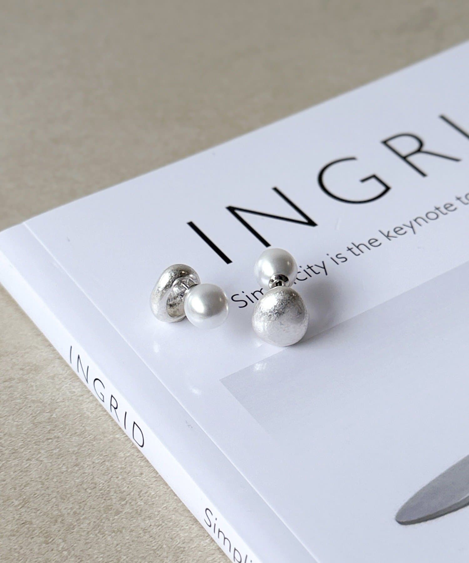 3COINS(スリーコインズ) マルチメタルパールピアス