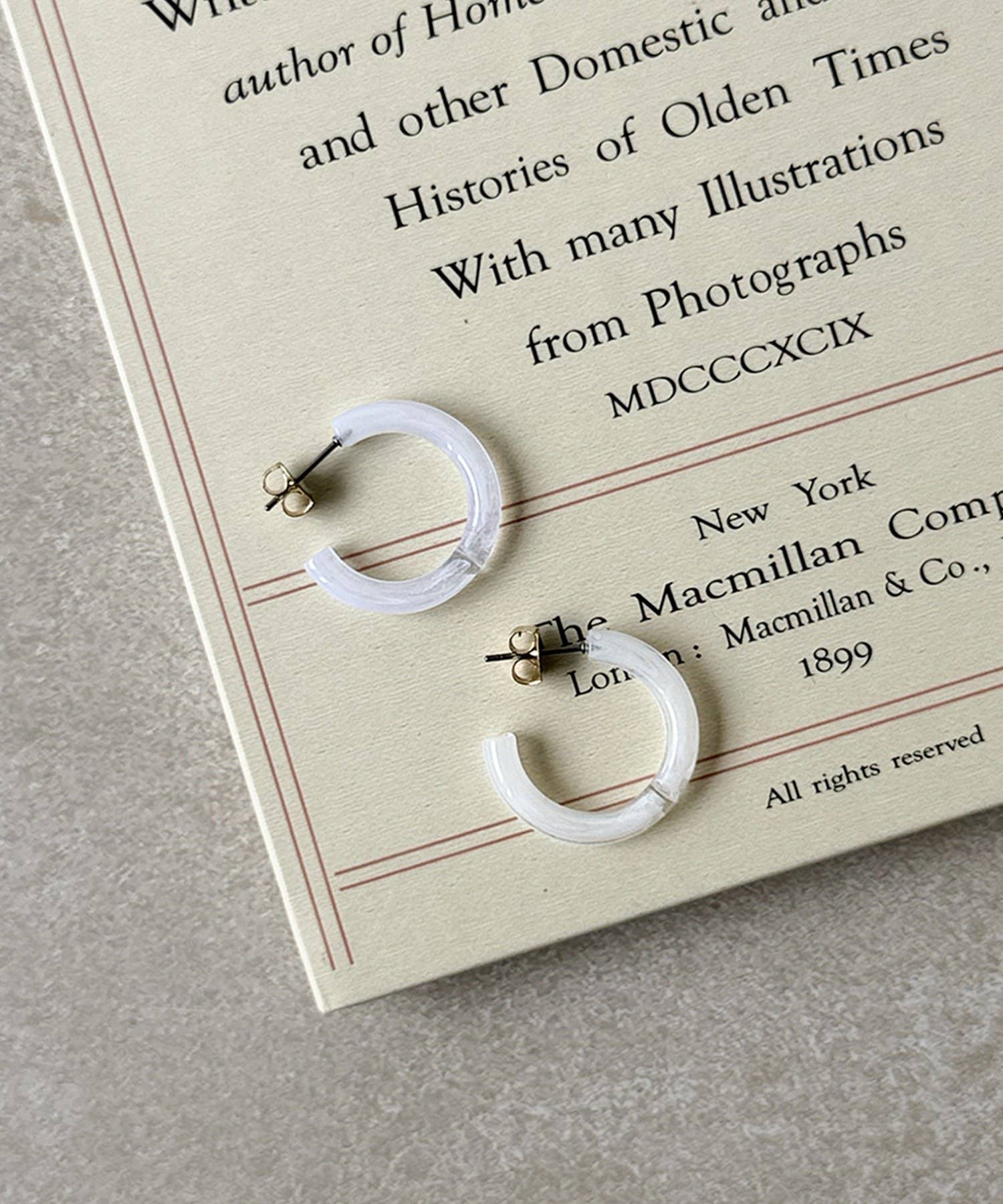 3COINS(スリーコインズ) マーブルフープピアス