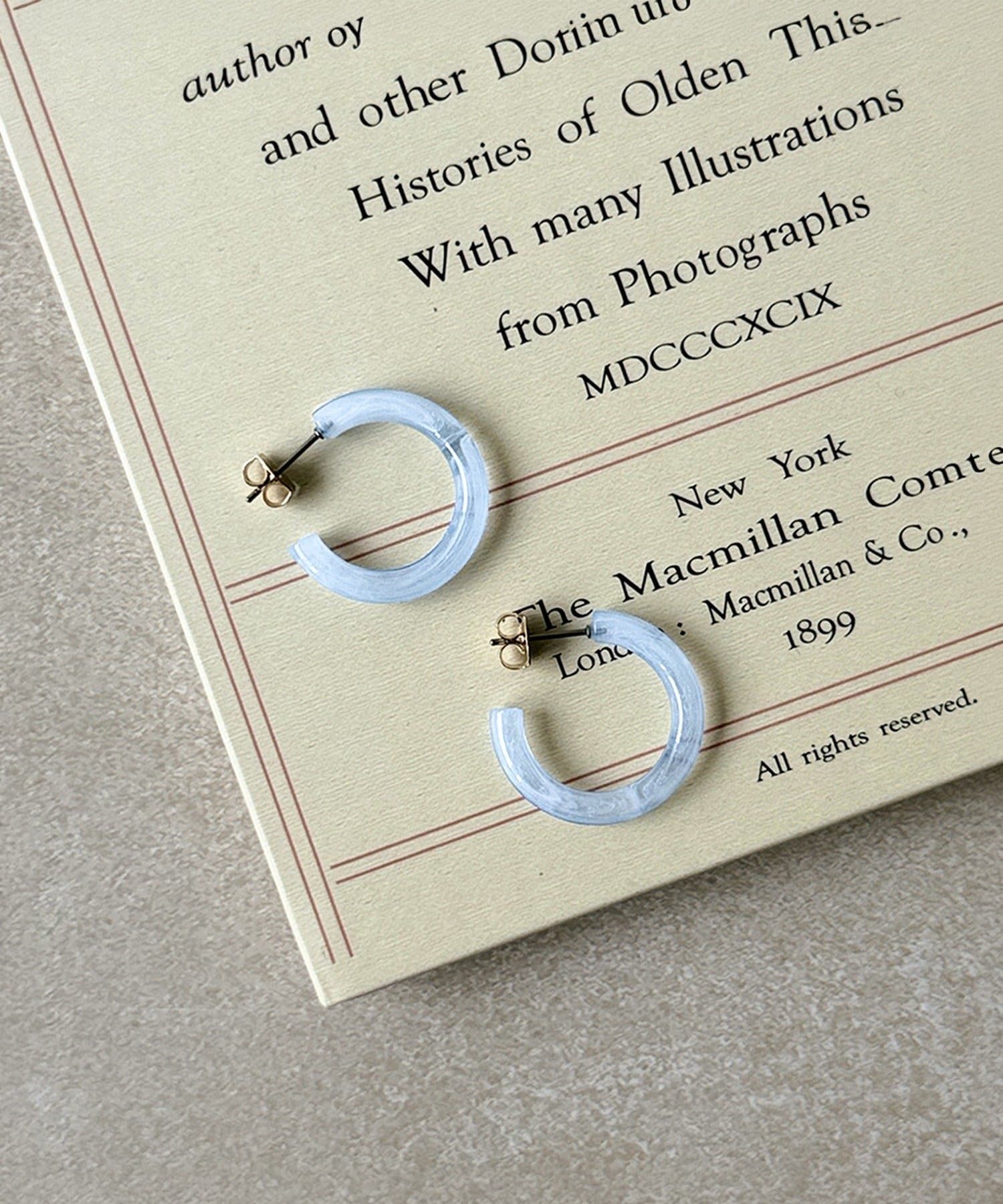 3COINS(スリーコインズ) マーブルフープピアス