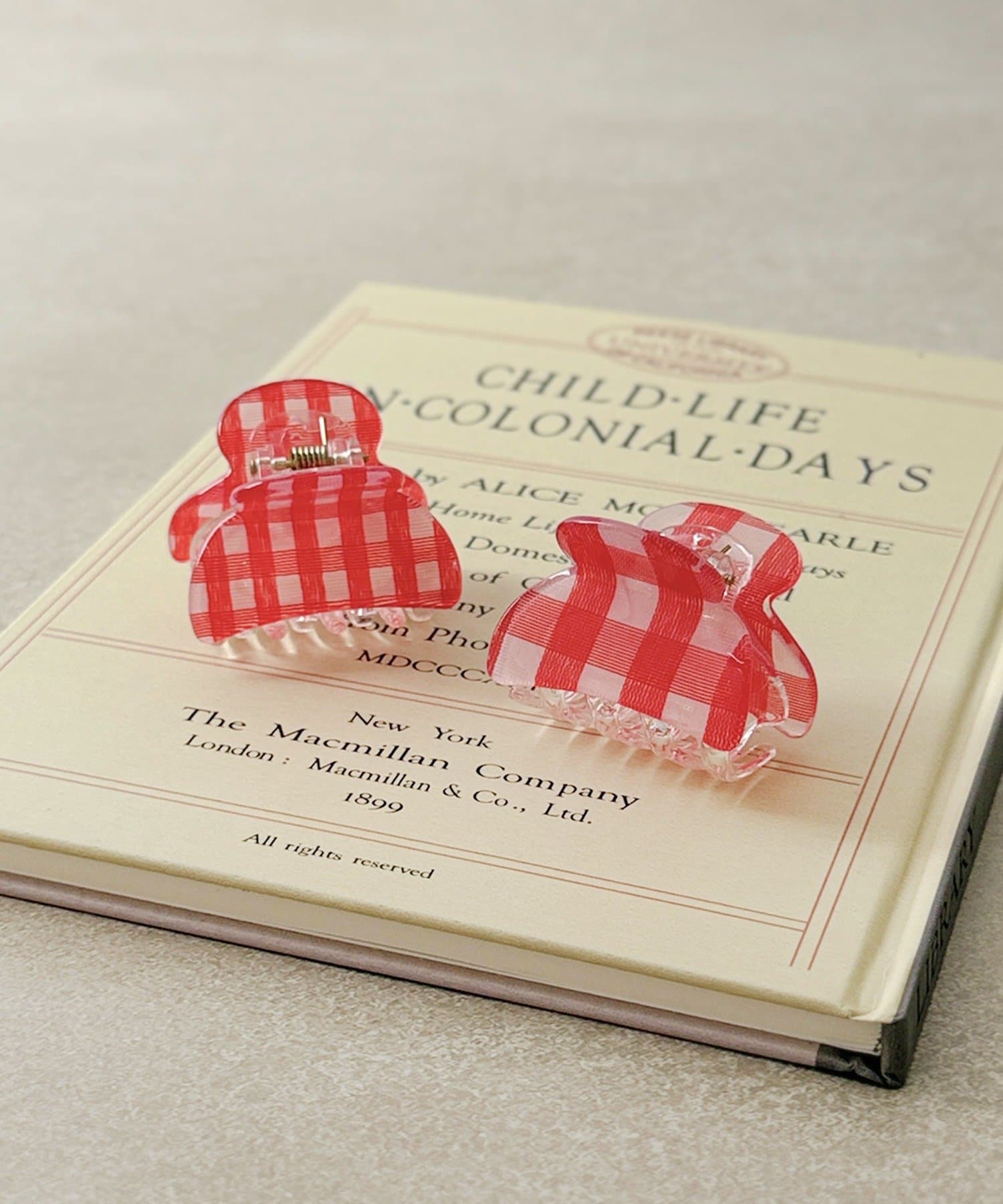 3COINS(スリーコインズ) チェッククリップ2個セット