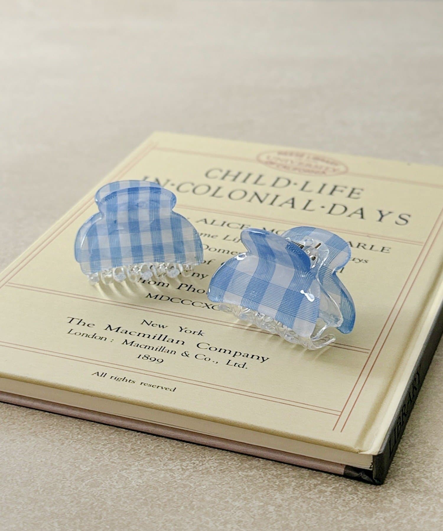 3COINS(スリーコインズ) チェッククリップ2個セット