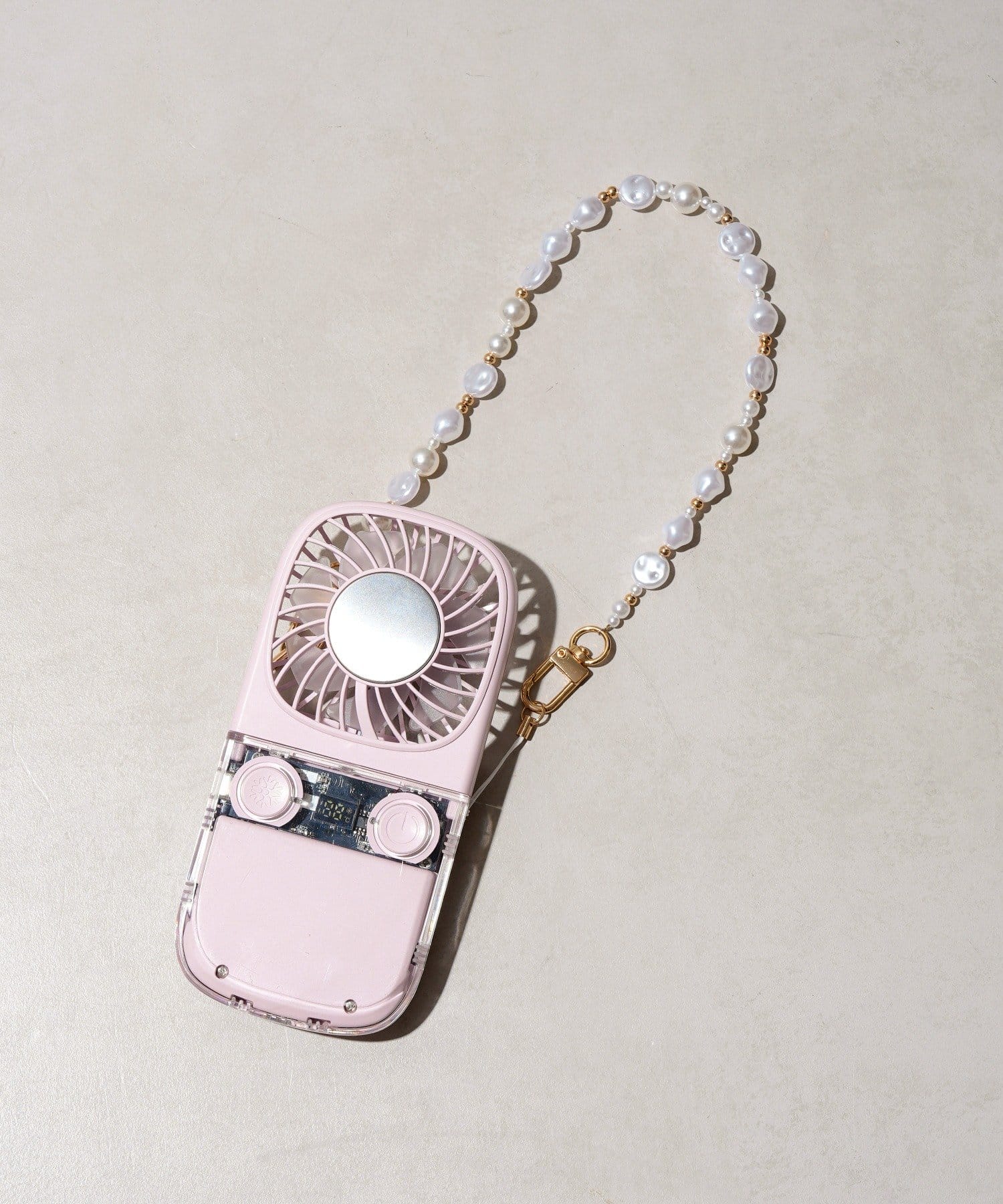 3COINS(スリーコインズ) 《WEB先行販売》パール＆ビーズハンドストラップ