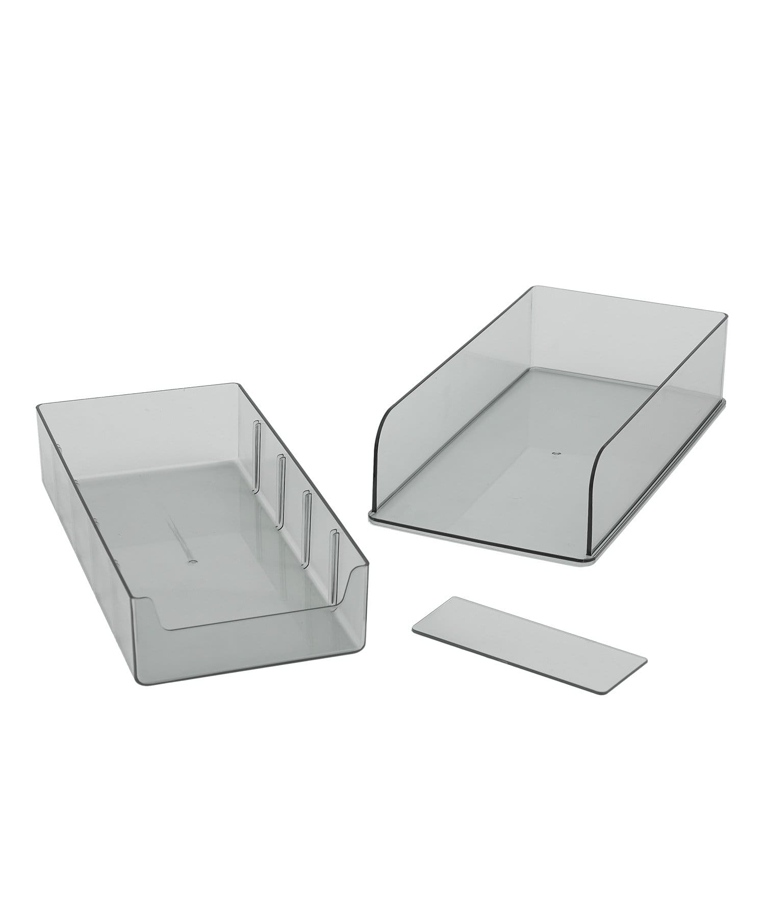 3COINS(スリーコインズ) 冷蔵庫収納ボックストレー浅型セット：S／KITINTO