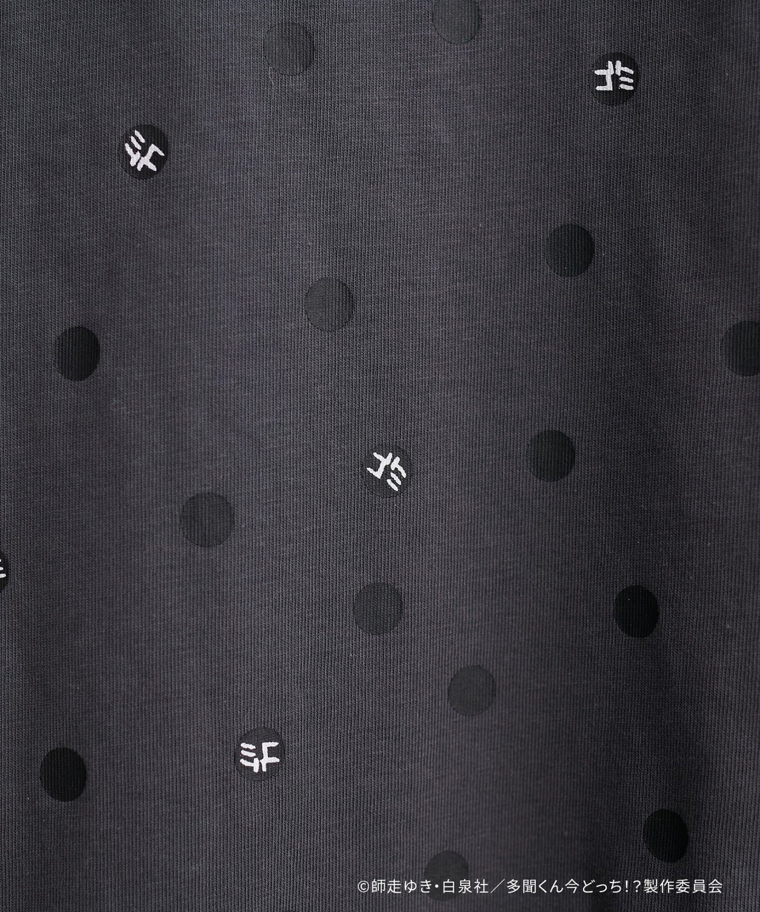 natural couture(ナチュラルクチュール) 〈多聞くん今どっち！？コラボ〉オリジナルゴミドットセルフカットT