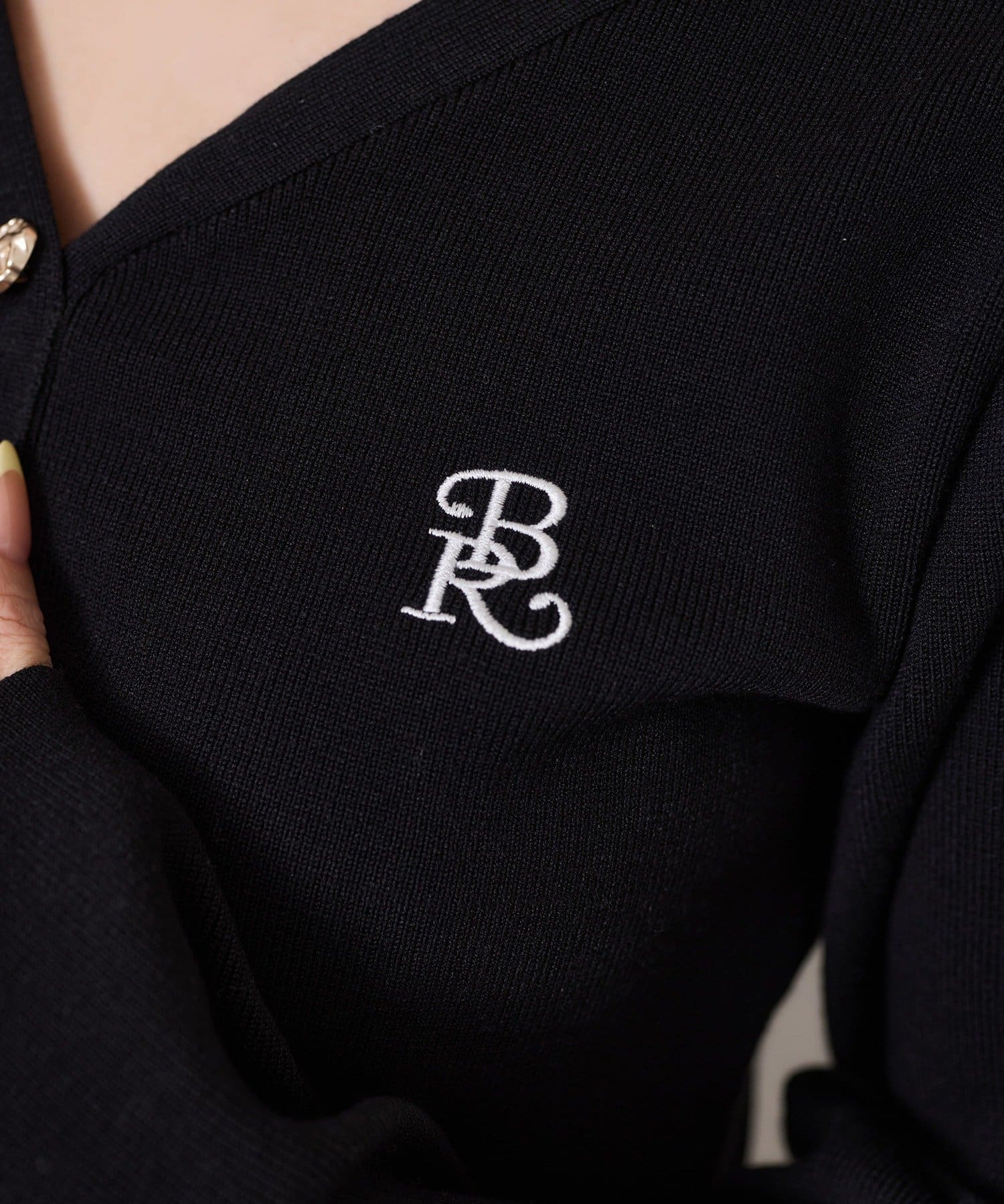 one after another NICE CLAUP(ワンアフターアナザー ナイスクラップ) ロゴ刺繡入りバルーントップス