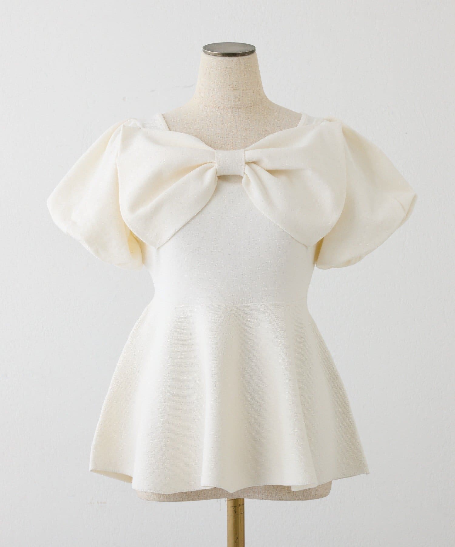 one after another NICE CLAUP(ワンアフターアナザー ナイスクラップ) リボンニットチュニック