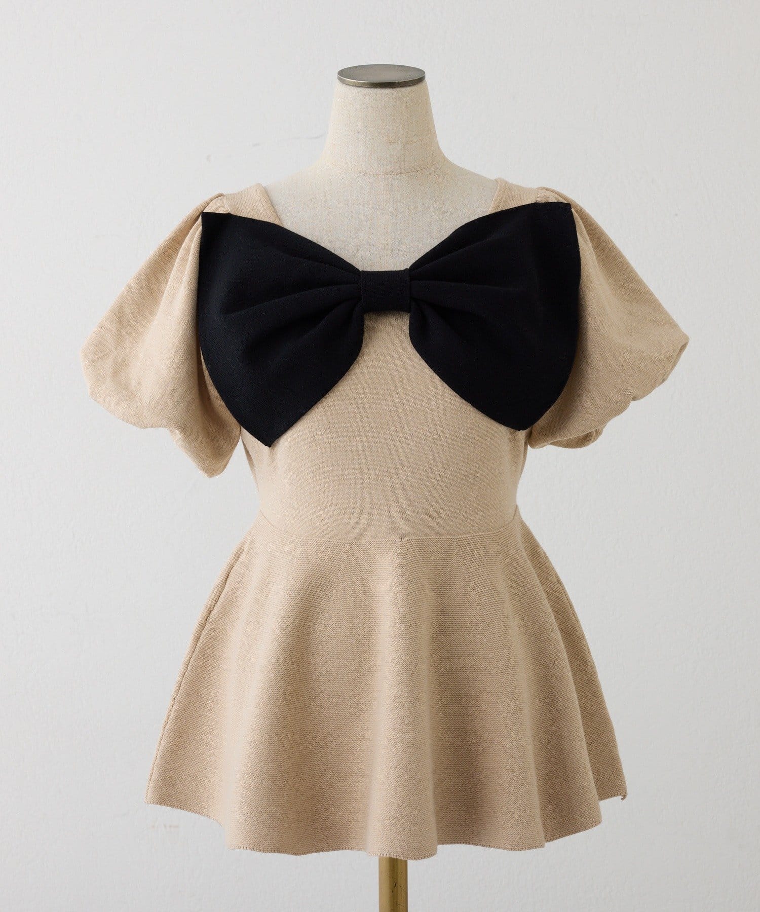 one after another NICE CLAUP(ワンアフターアナザー ナイスクラップ) リボンニットチュニック