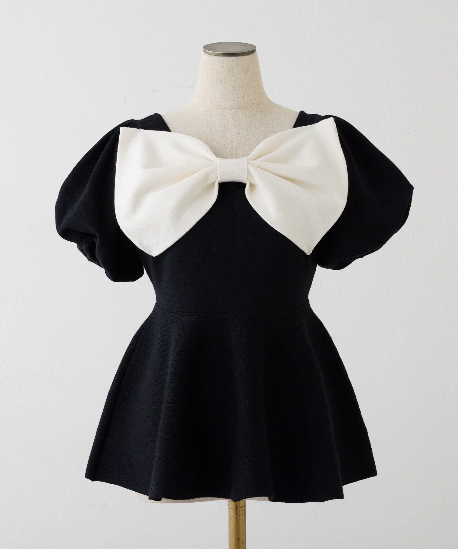 one after another NICE CLAUP(ワンアフターアナザー ナイスクラップ) リボンニットチュニック