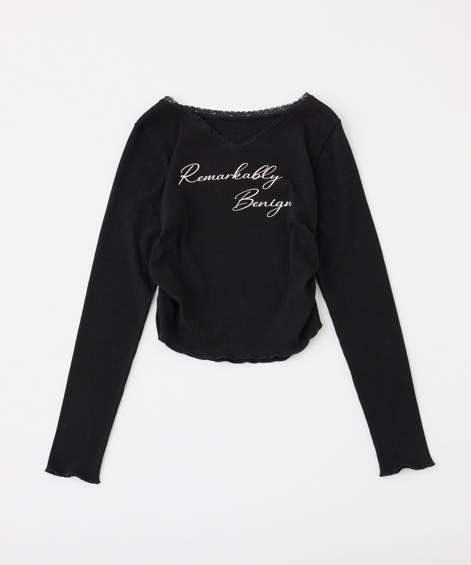 one after another NICE CLAUP(ワンアフターアナザー ナイスクラップ) ロゴテレコトップス