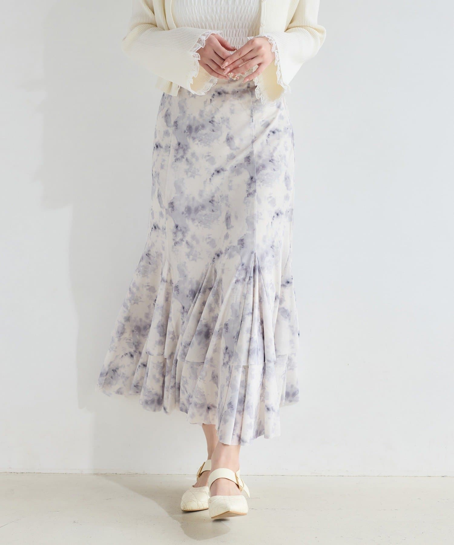 one after another NICE CLAUP(ワンアフターアナザー ナイスクラップ) チュールマーメイドスカート