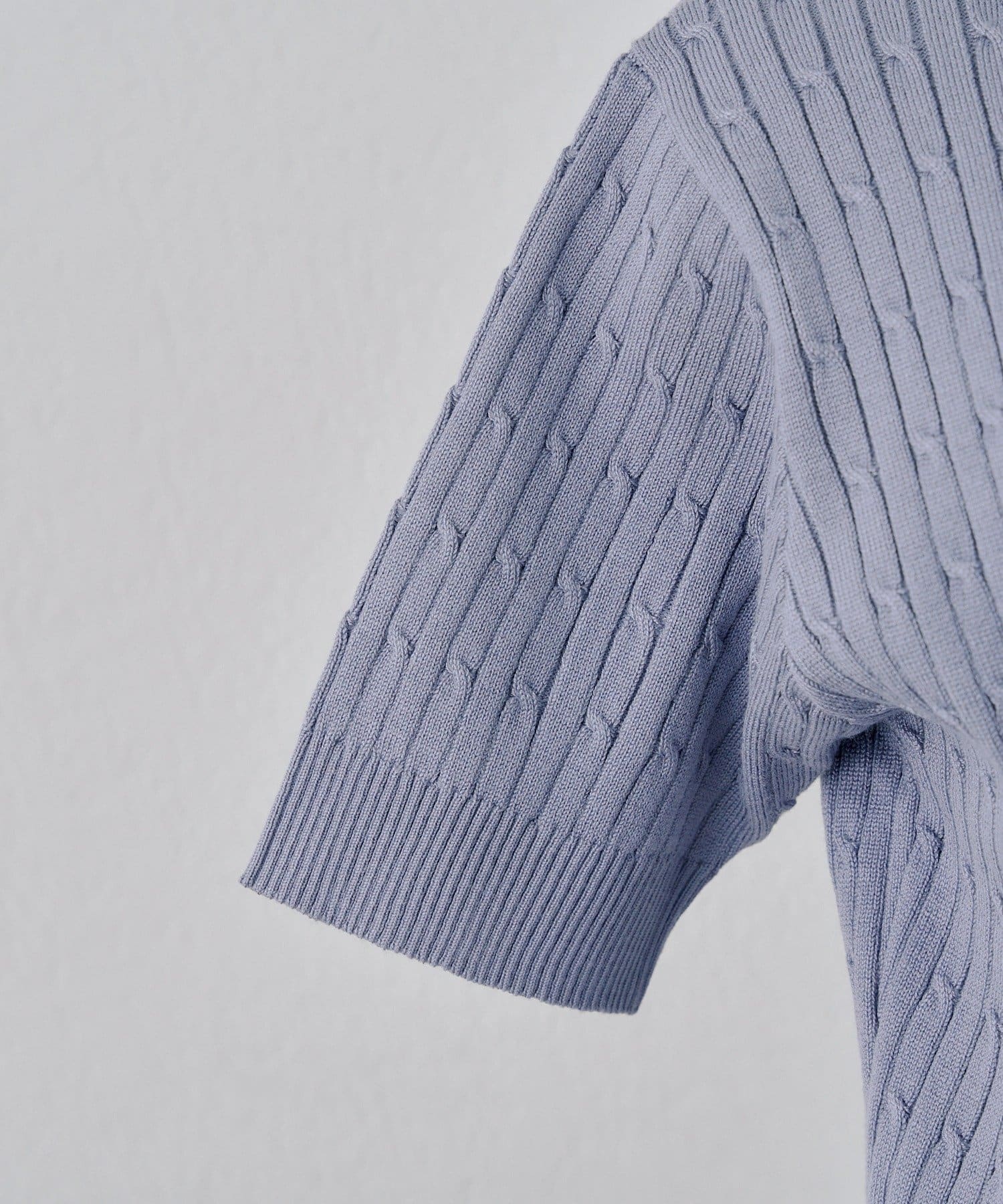 NICE CLAUP / OLIVE des OLIVE OUTLET(ナイスクラップ  / オリーブ デ オリーブ アウトレット) 【ANOTHER BRANCH】2枚衿ケーブルポロ