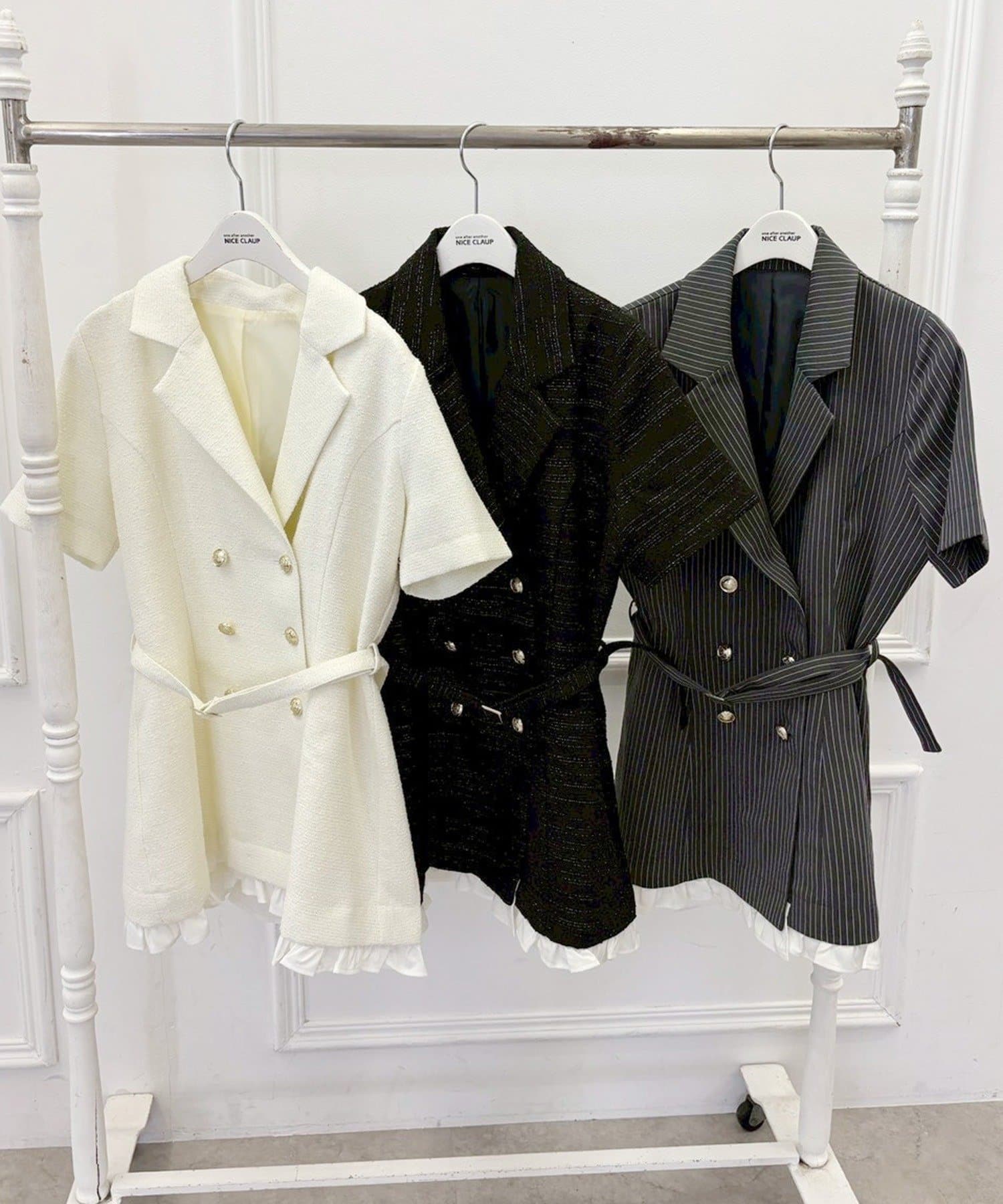 one after another NICE CLAUP(ワンアフターアナザー ナイスクラップ) 【ohana企画】ジャケットミニワンピース