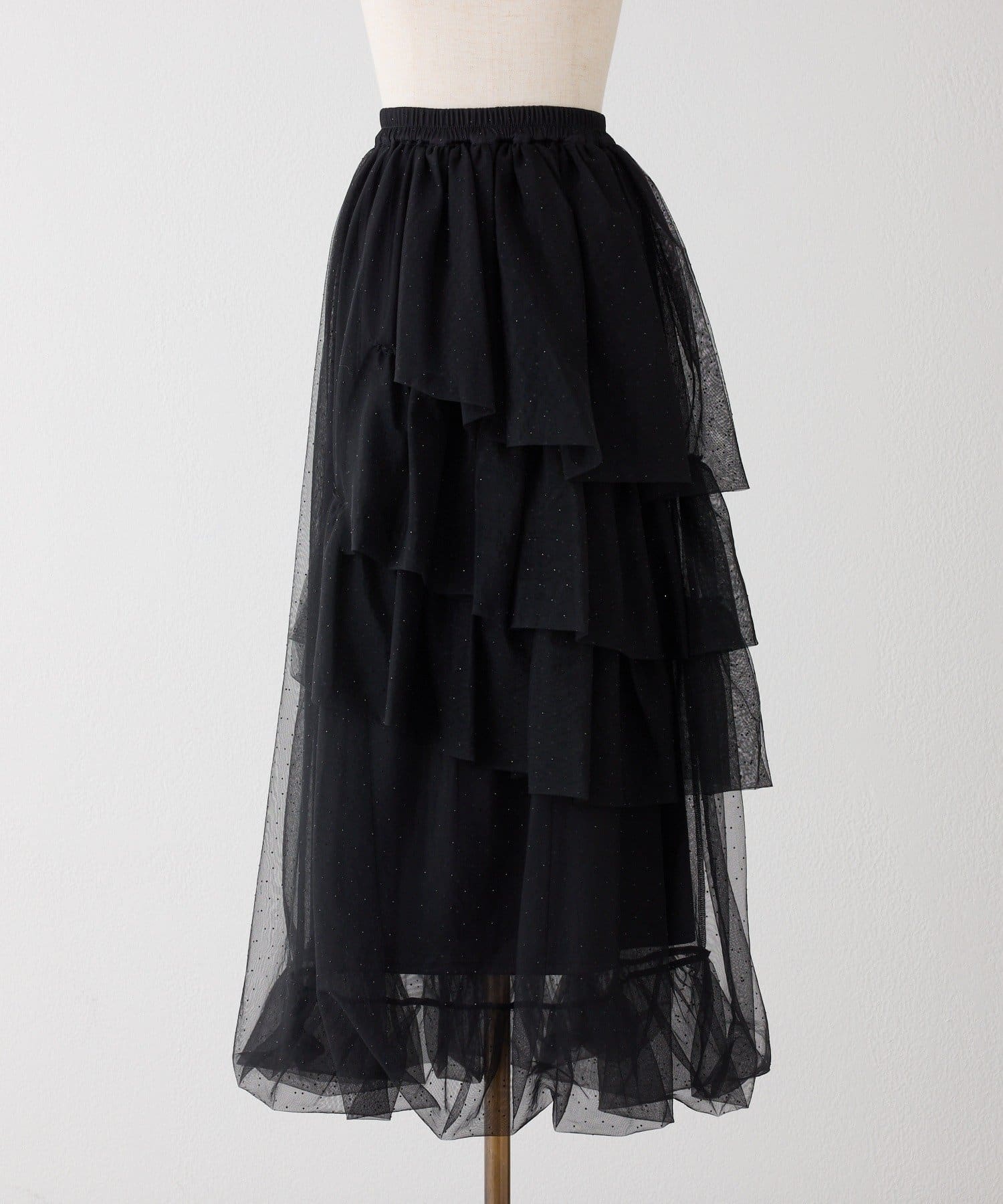 one after another NICE CLAUP(ワンアフターアナザー ナイスクラップ) 【hinano企画】チュールスカート