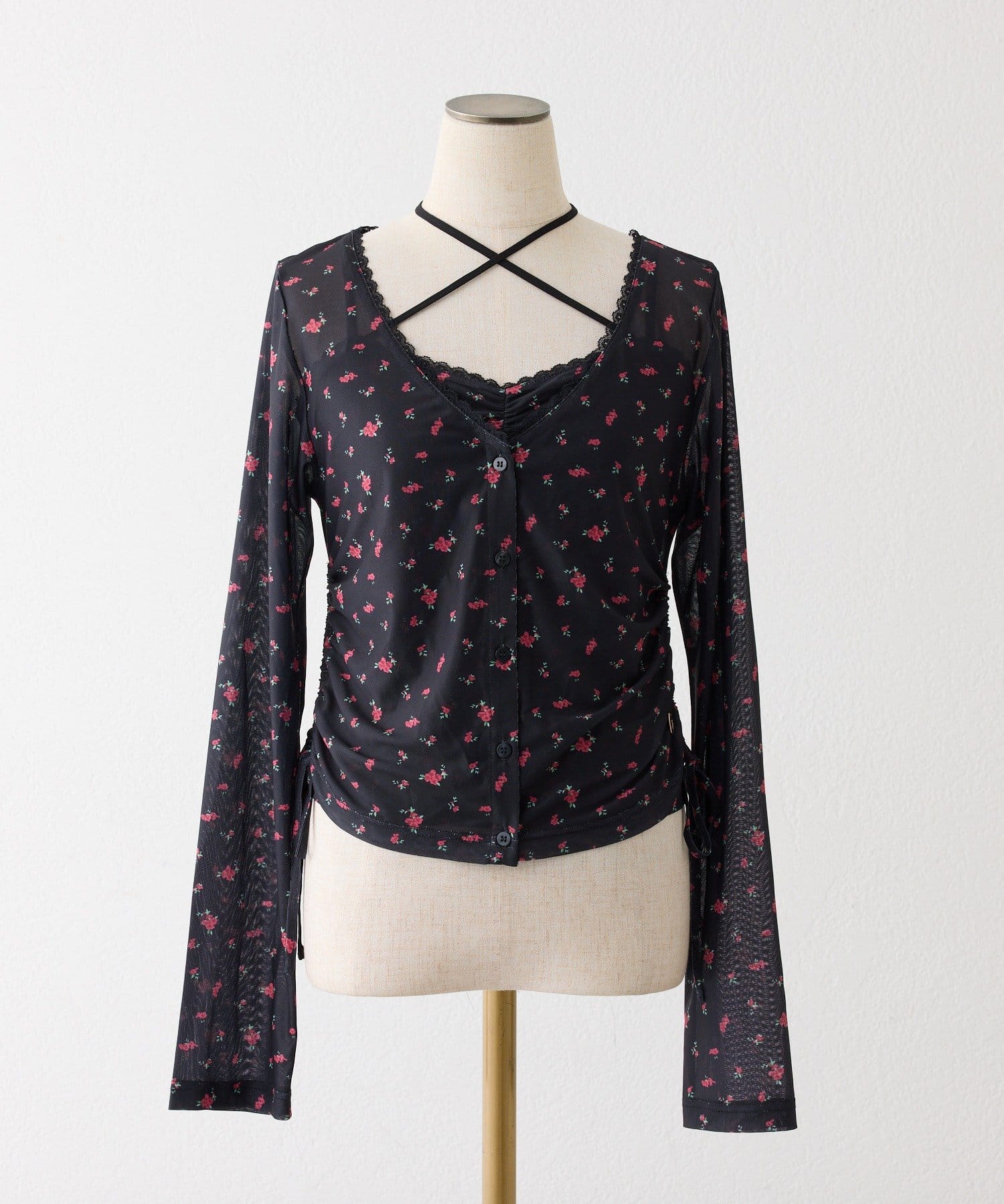 one after another NICE CLAUP(ワンアフターアナザー ナイスクラップ) ビスチェsetドロストカーディガン