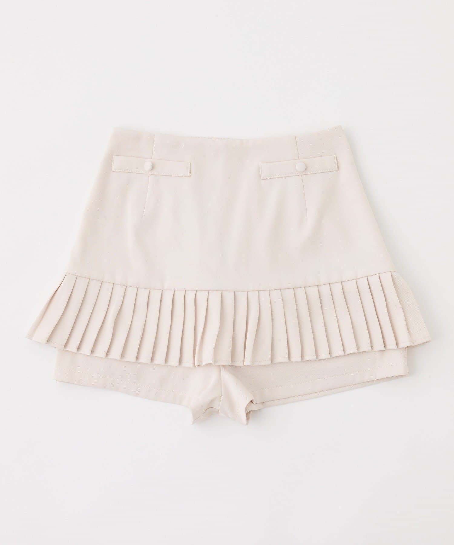 one after another NICE CLAUP(ワンアフターアナザー ナイスクラップ) 【SMサイズ展開あり】細プリーツスカパン