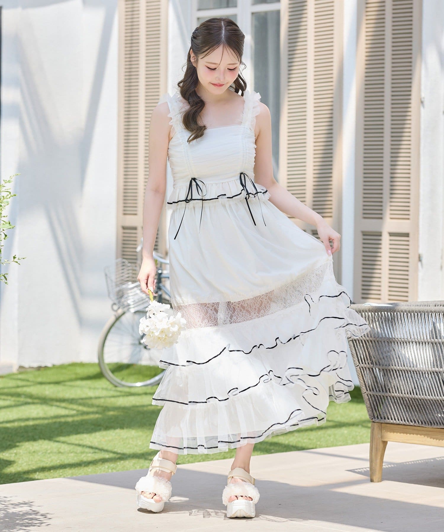 Tulle Collection】チュールロングスカート | one after another NICE
