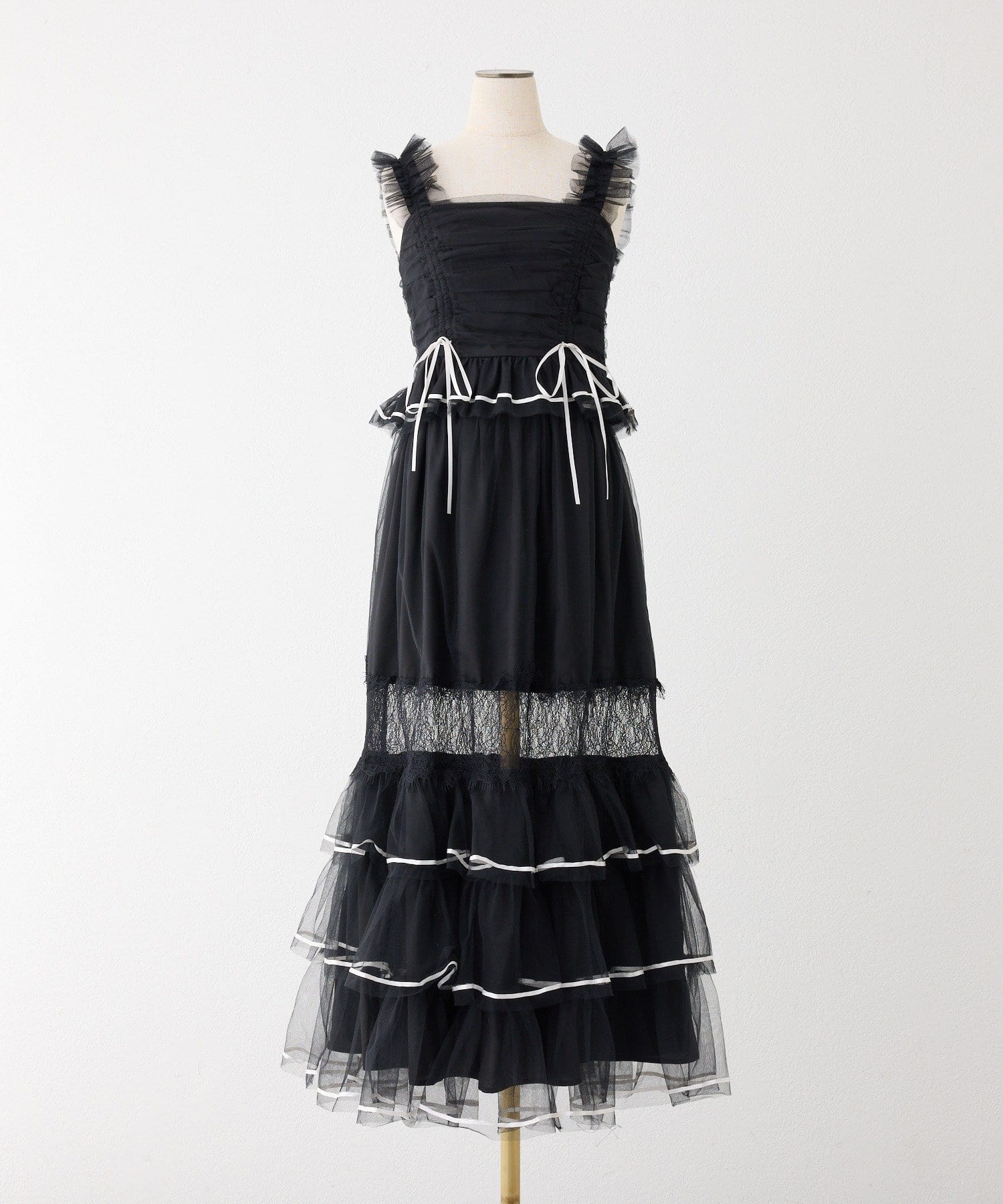 one after another NICE CLAUP(ワンアフターアナザー ナイスクラップ) 【Tulle Collection】チュールロングスカート