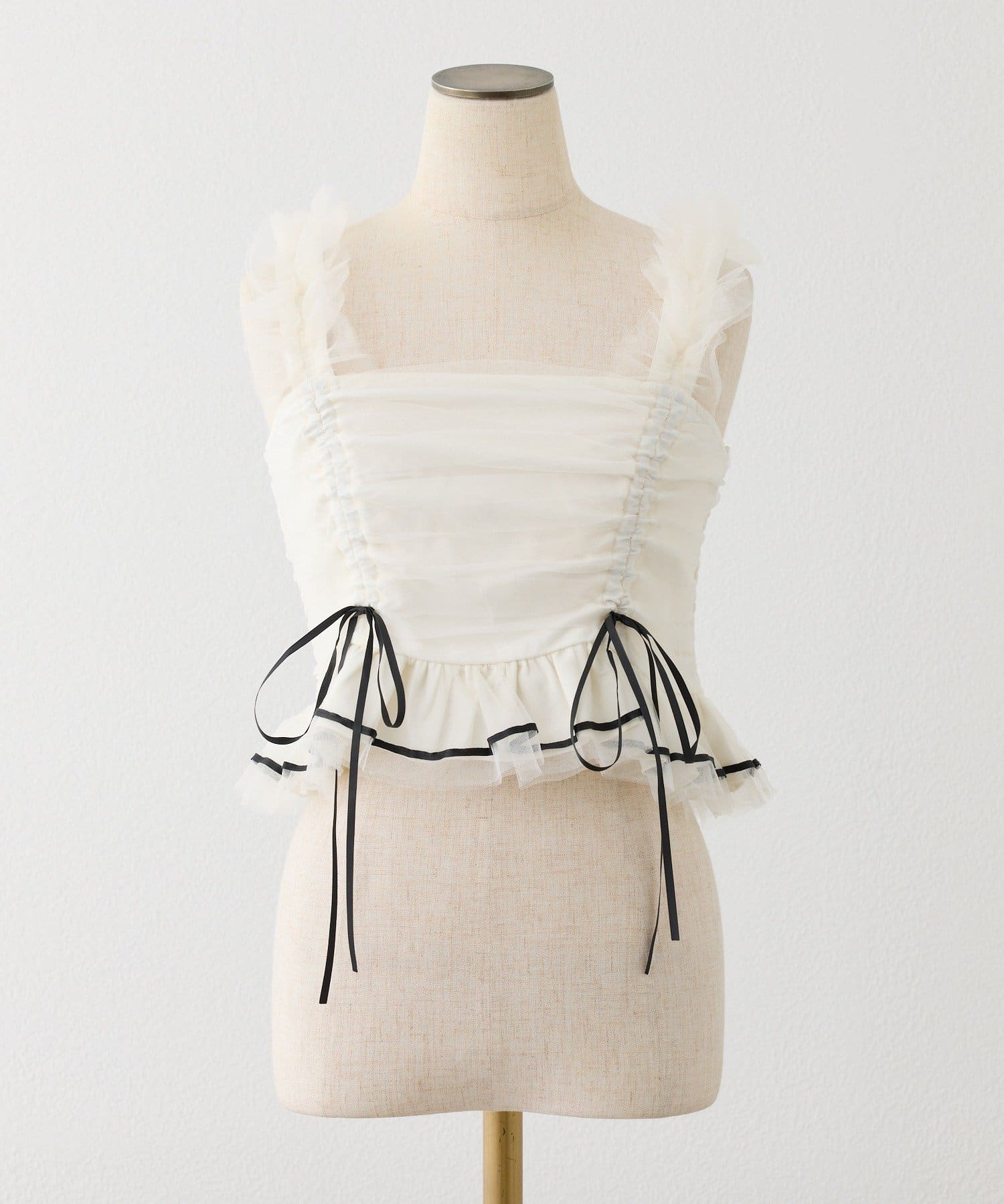 one after another NICE CLAUP(ワンアフターアナザー ナイスクラップ) 【Tulle Collection】チュールビスチェ