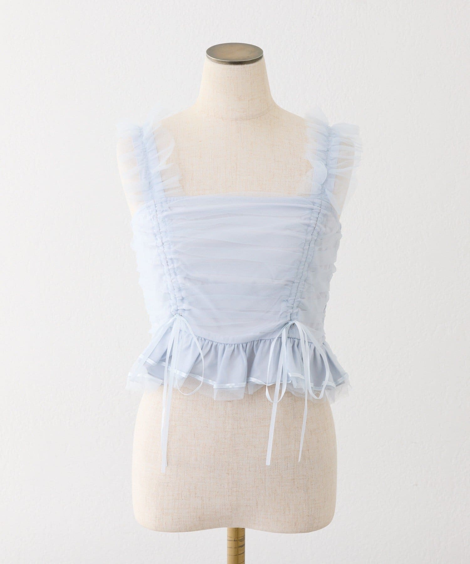 one after another NICE CLAUP(ワンアフターアナザー ナイスクラップ) 【Tulle Collection】チュールビスチェ