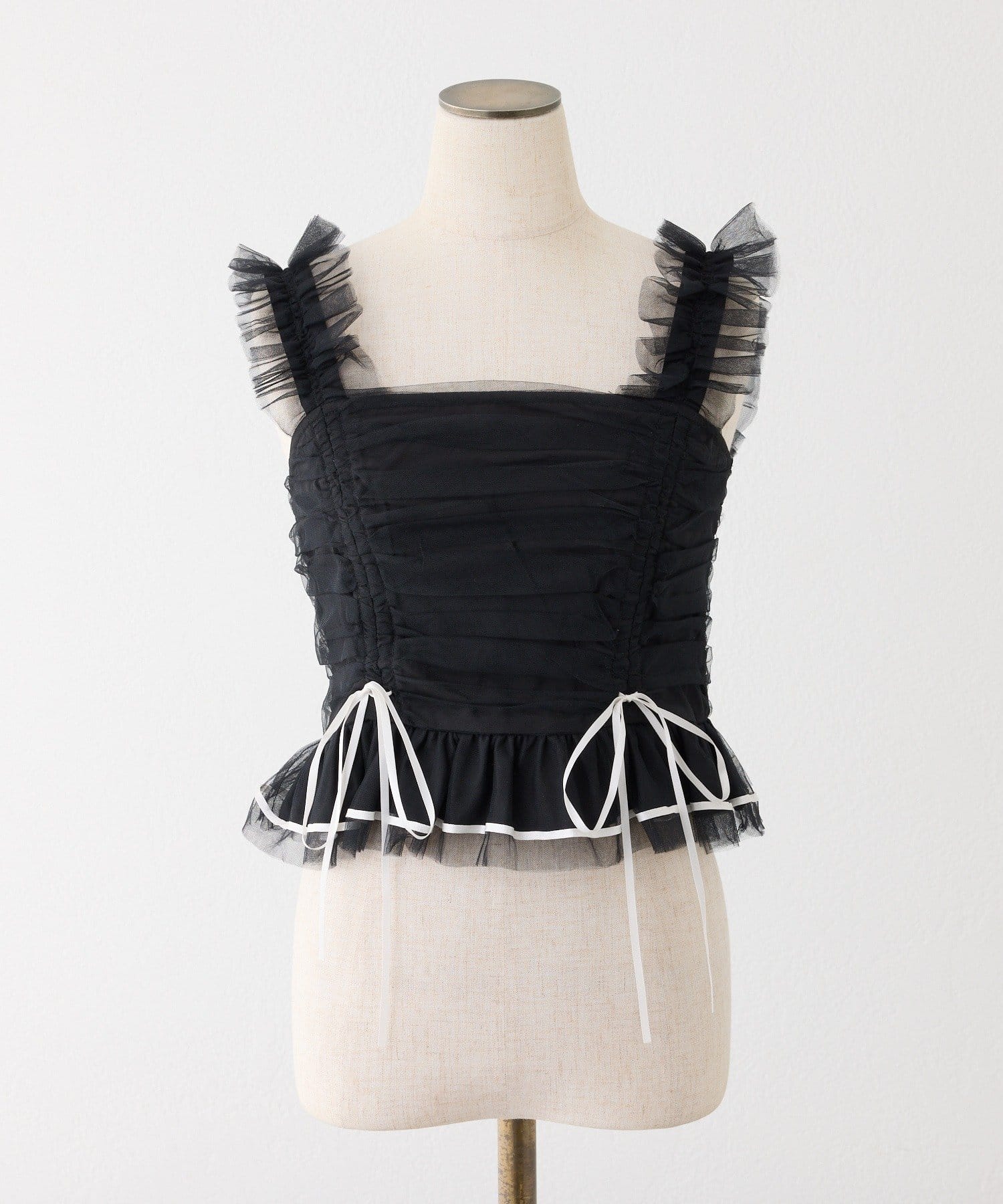 one after another NICE CLAUP(ワンアフターアナザー ナイスクラップ) 【Tulle Collection】チュールビスチェ