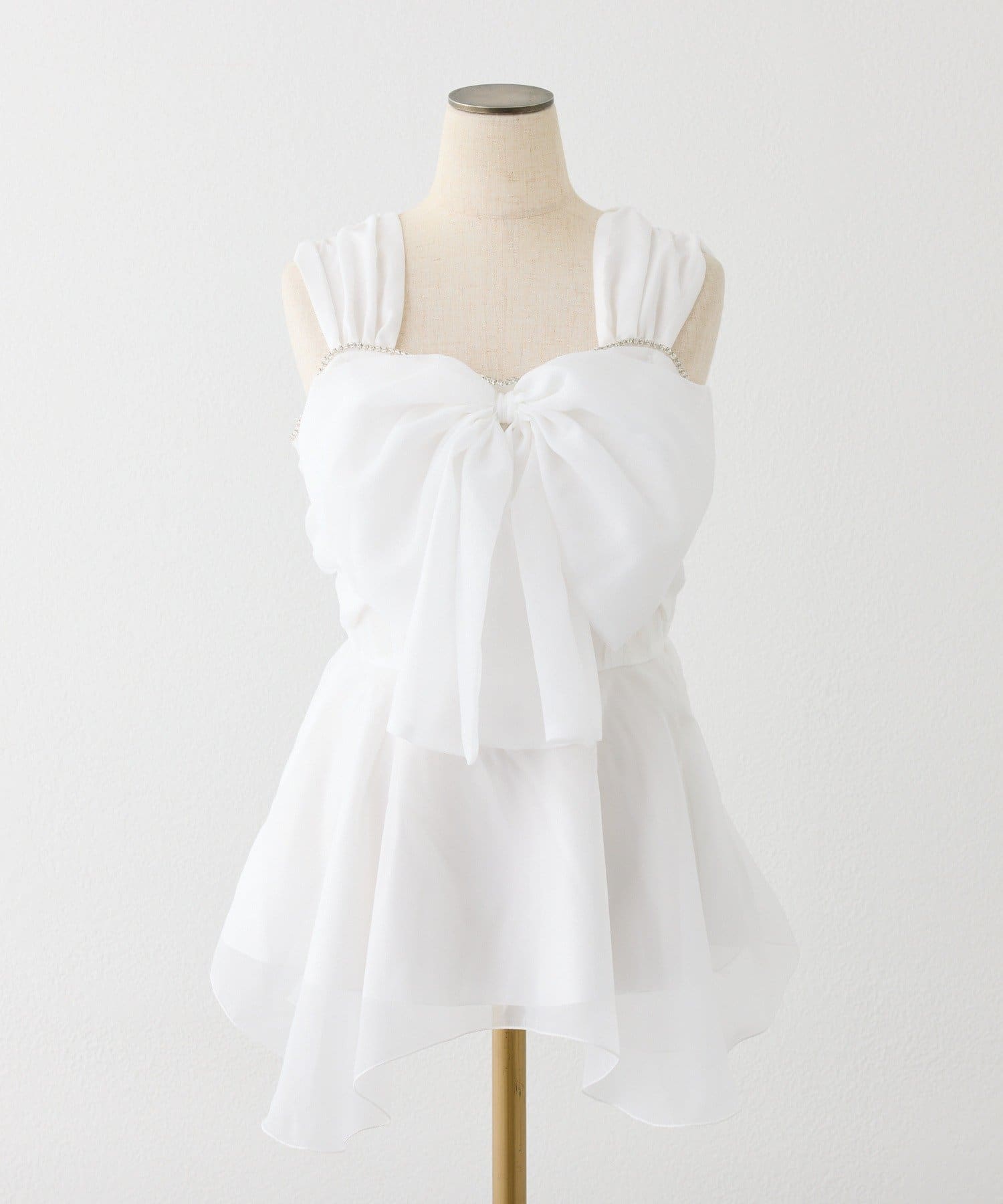 one after another NICE CLAUP(ワンアフターアナザー ナイスクラップ) フロントリボンチュニック