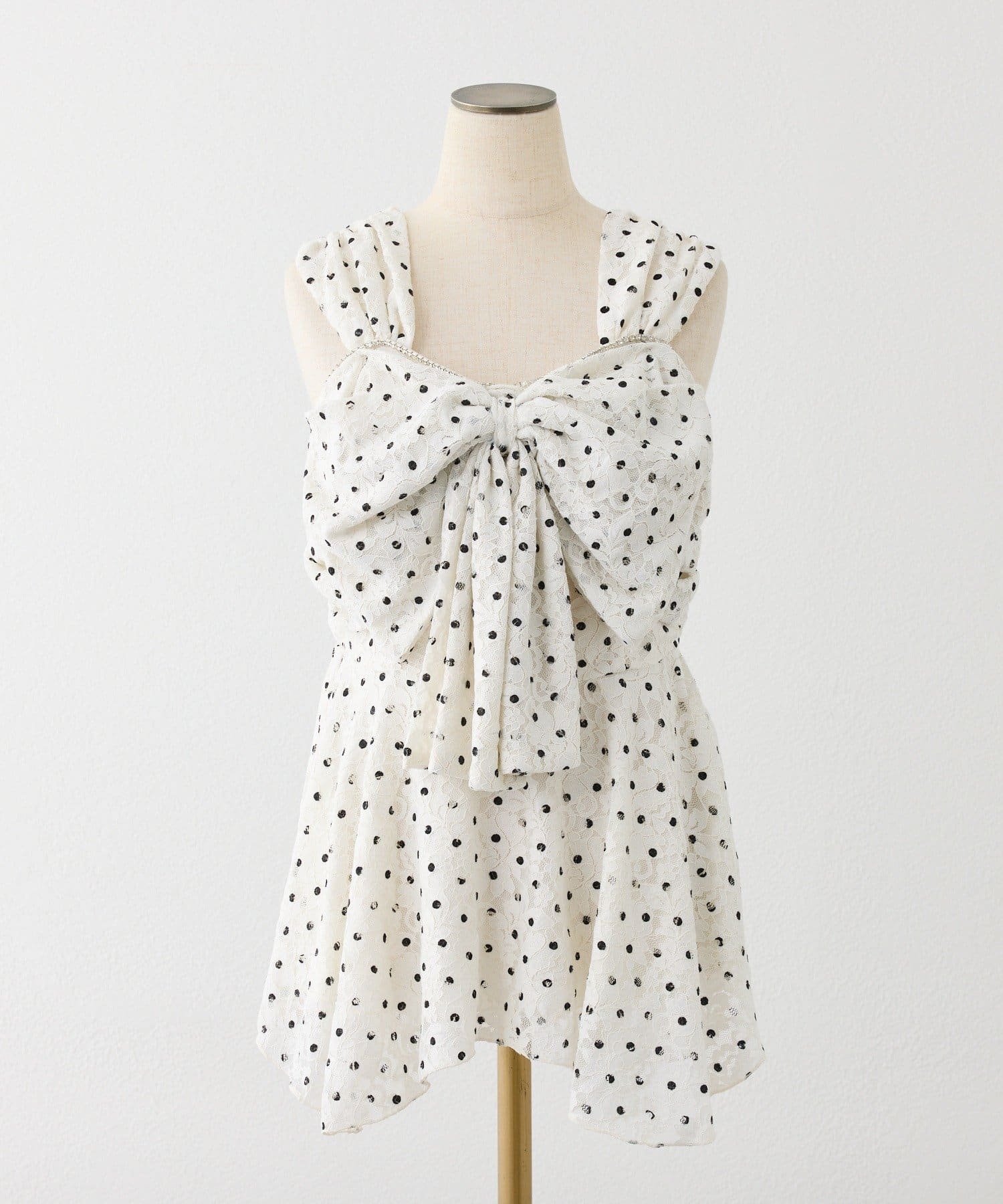 one after another NICE CLAUP(ワンアフターアナザー ナイスクラップ) フロントリボンチュニック