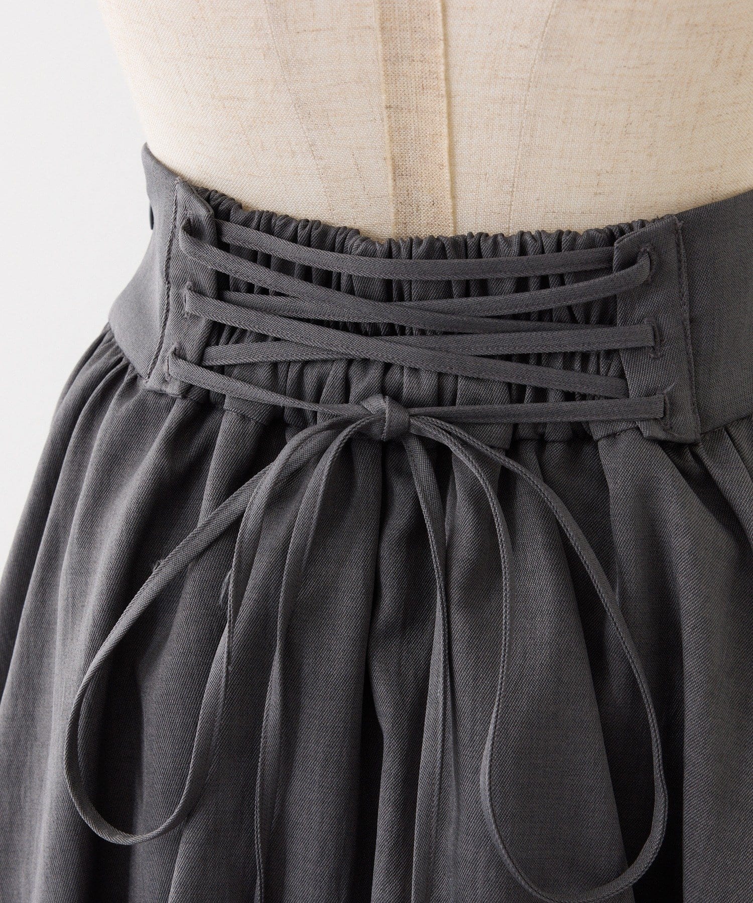 one after another NICE CLAUP(ワンアフターアナザー ナイスクラップ) レース付きバルーンミニスカート