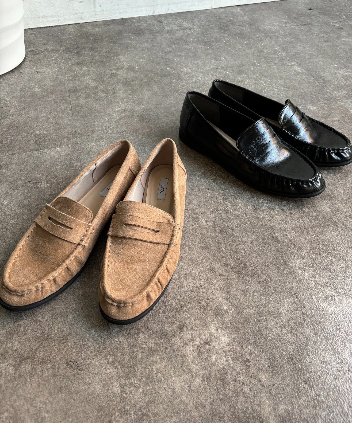 DOUDOU(ドゥドゥ) ソフトギャザーローファー