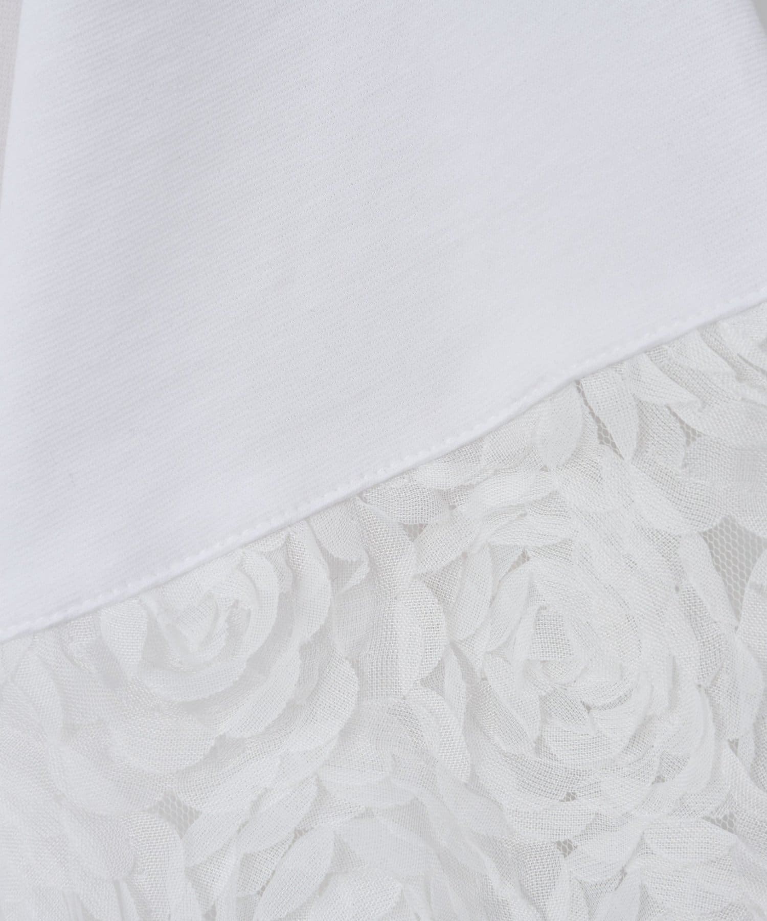 BEARDSLEY(ビアズリー) フリル刺繍ドッキングプルオーバー