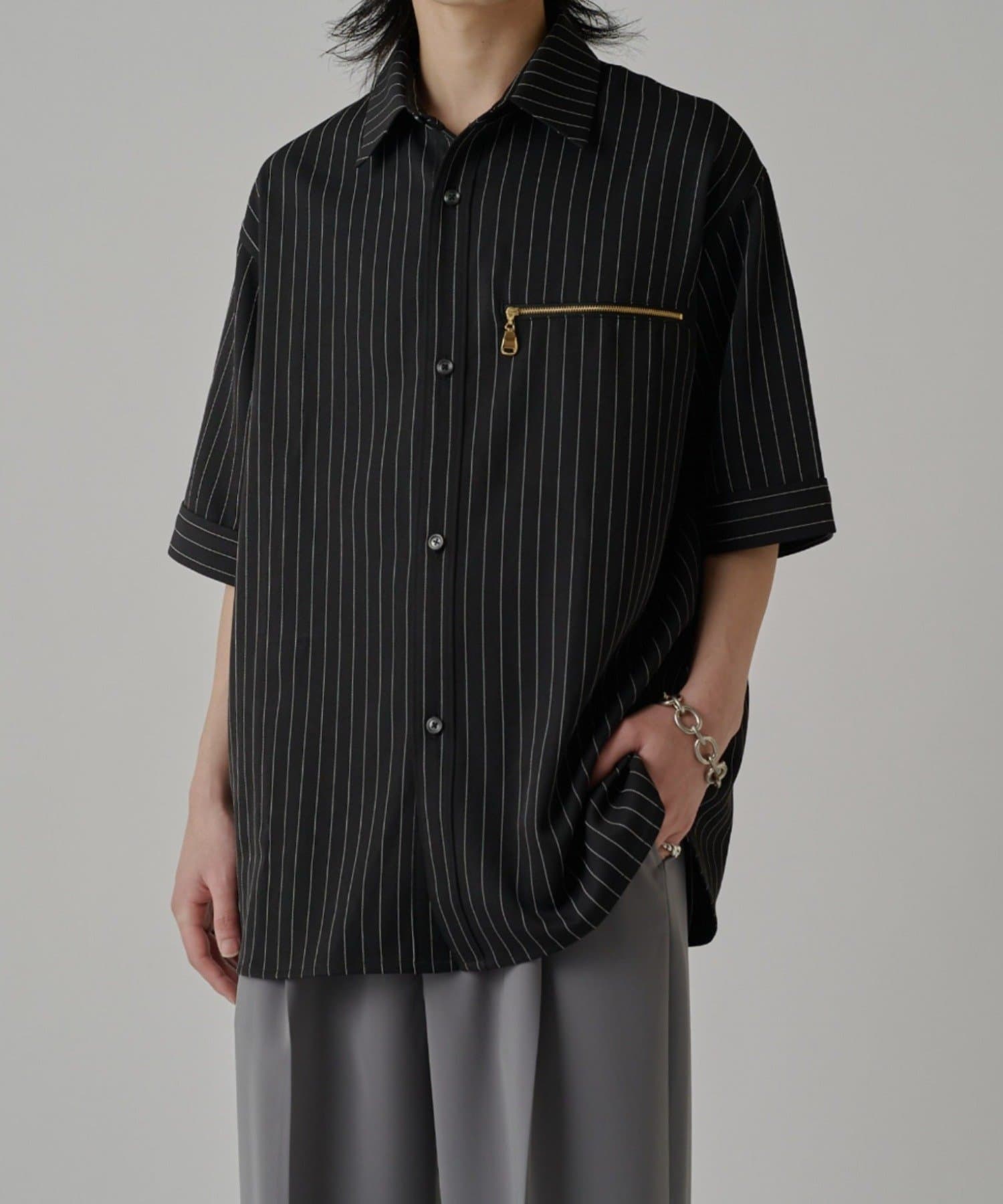 Lui's(ルイス) ストライプS/Sシャツブルゾン