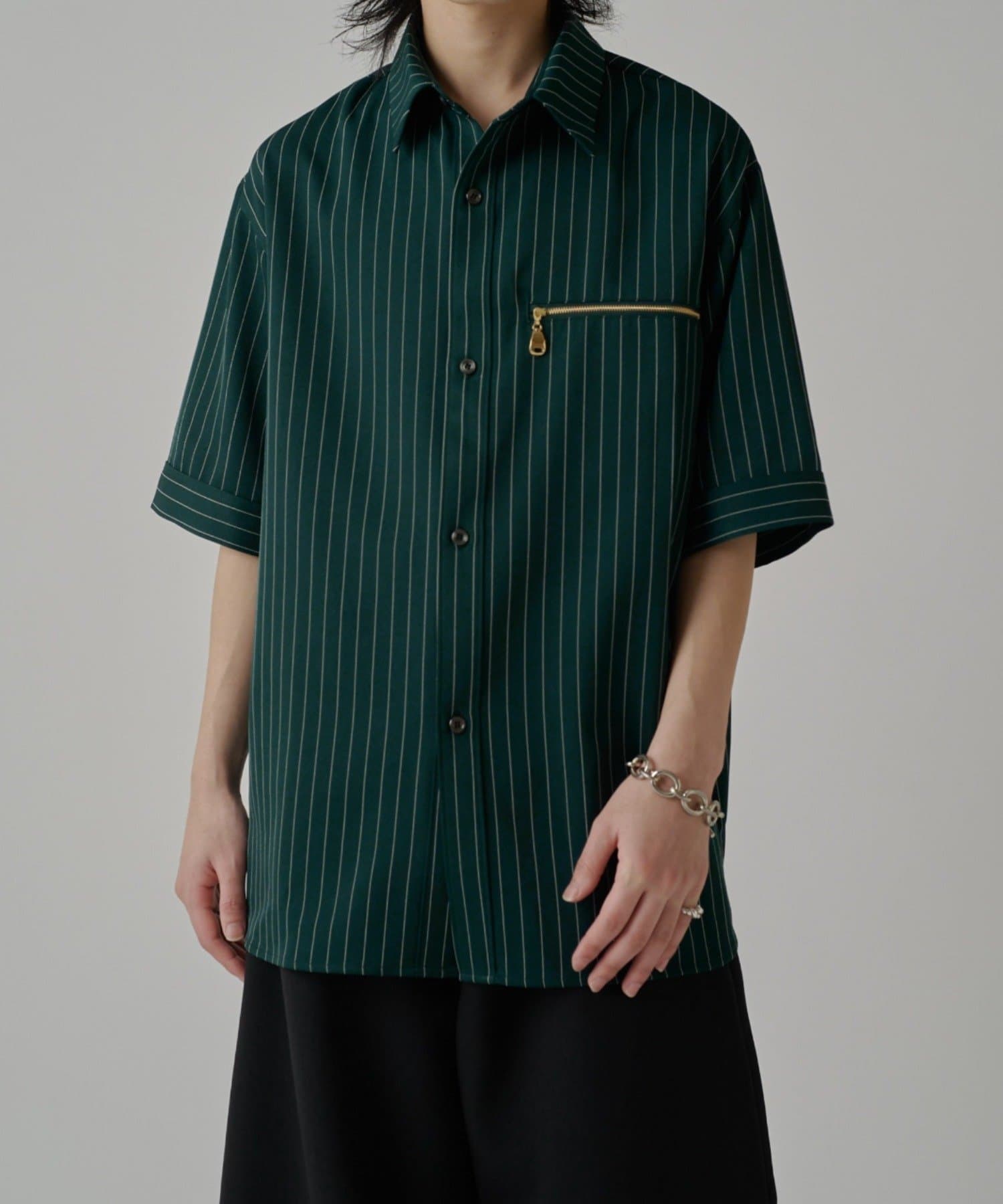 Lui's(ルイス) ストライプS/Sシャツブルゾン