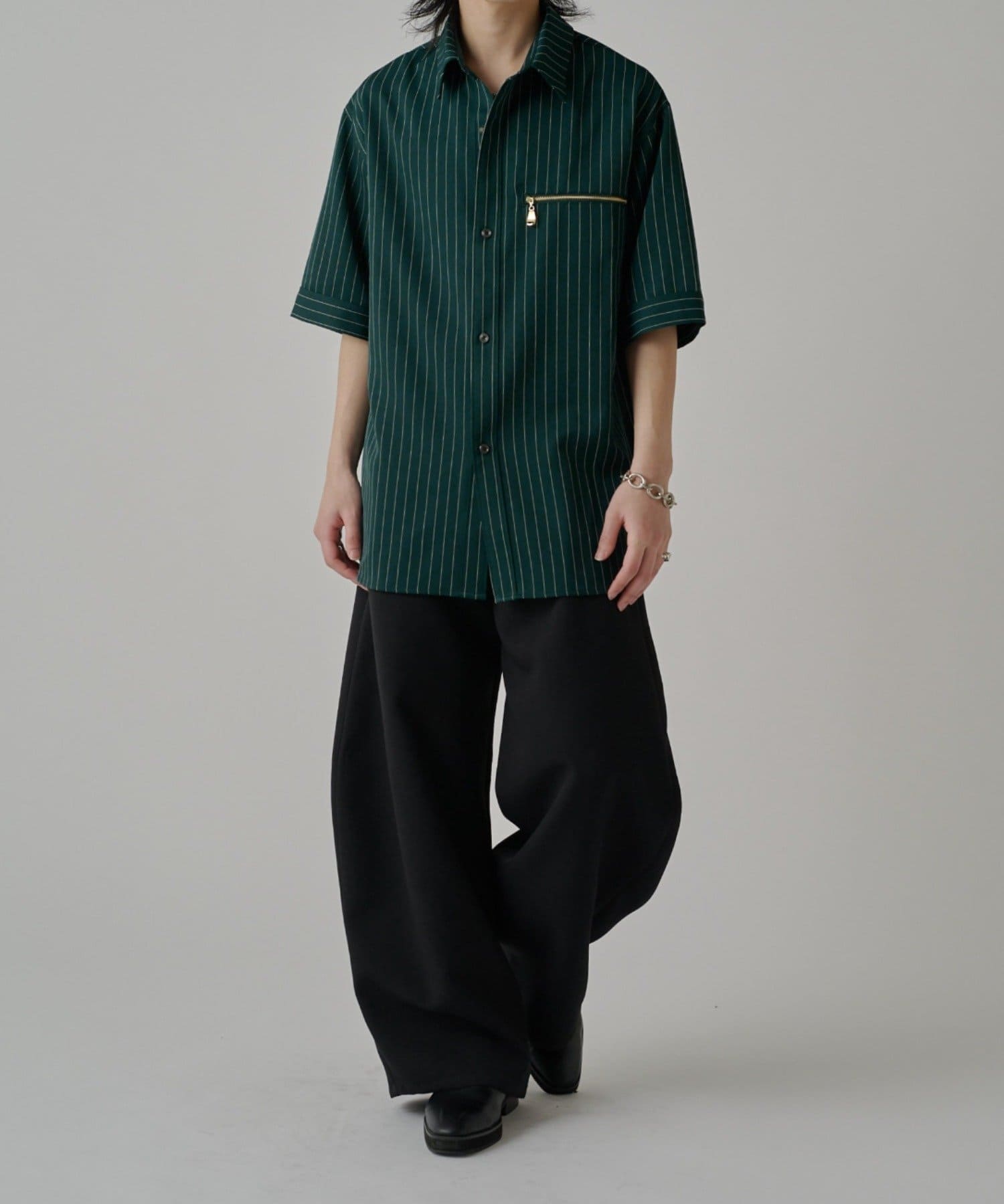 Lui's(ルイス) ストライプS/Sシャツブルゾン