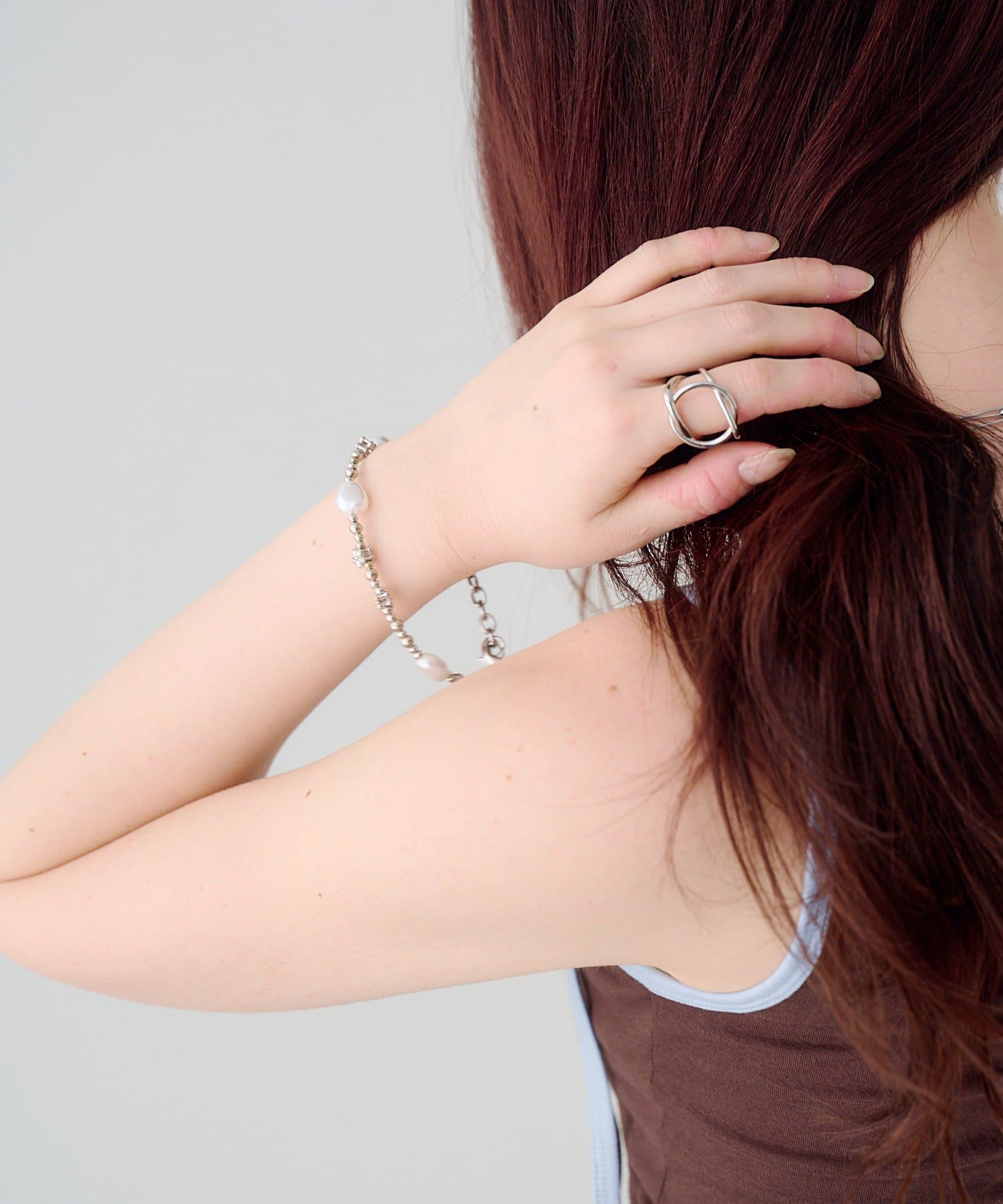 Kastane(カスタネ) 【fiw.】パールフラワーブレス