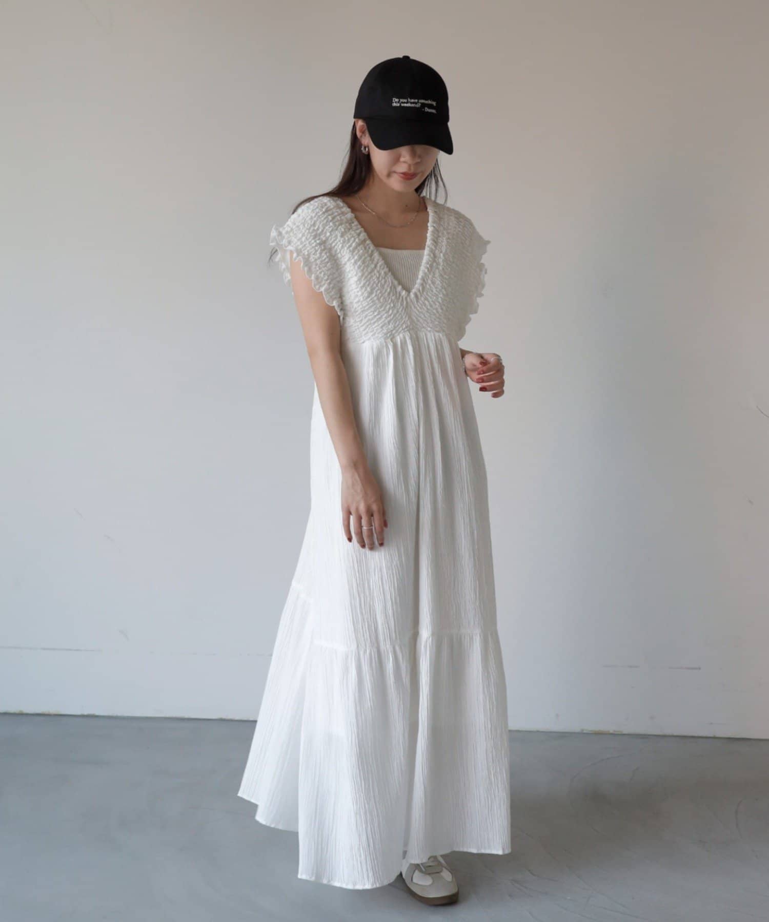 COLONY 2139(コロニー トゥーワンスリーナイン) バックリボンシャーリングワンピース