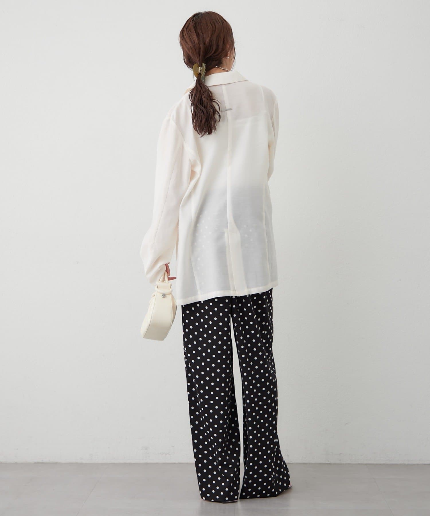 mystic(ミスティック) ドットWベルトパンツ