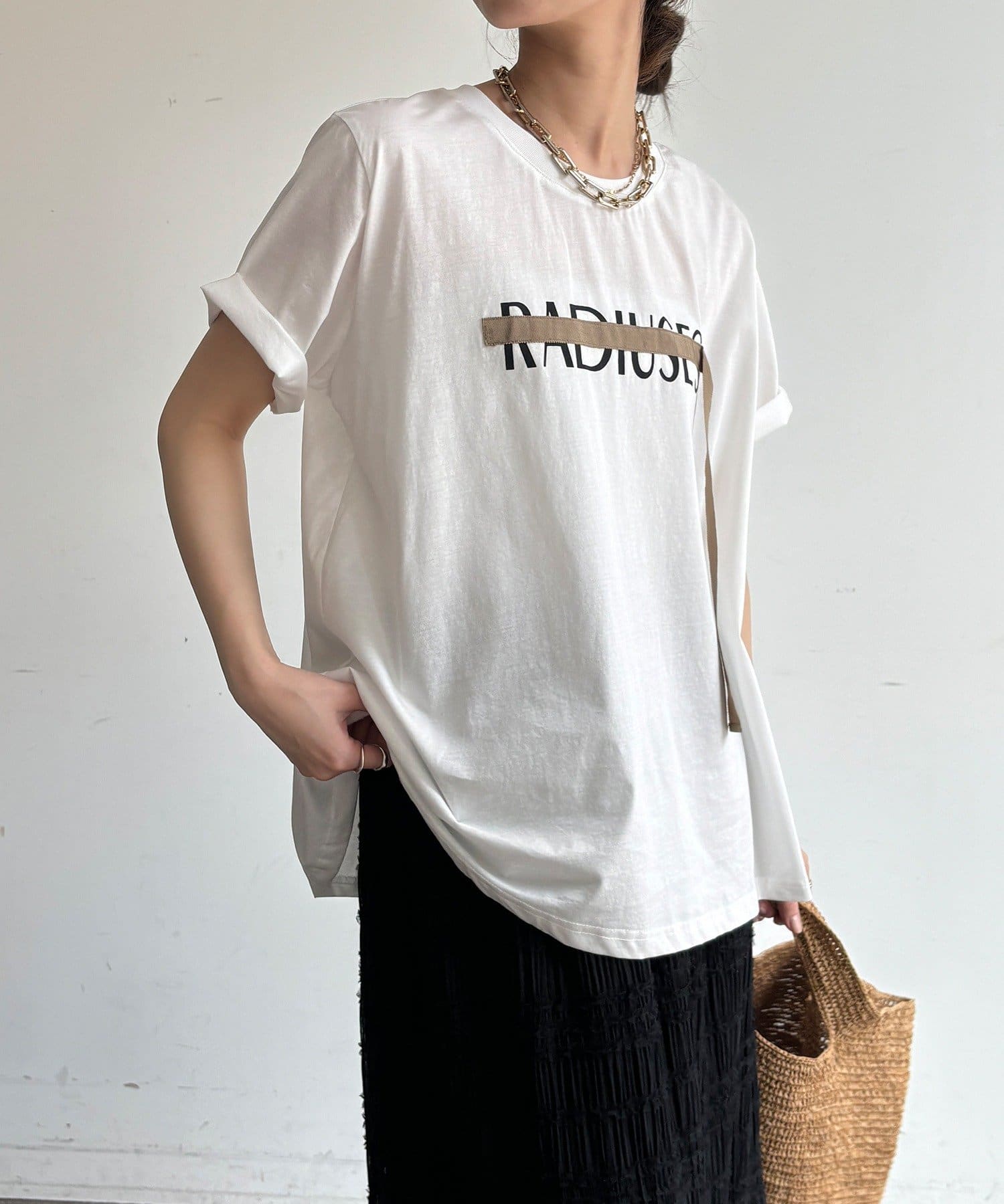 DOUDOU(ドゥドゥ) 【WEB限定】ロゴテープTEE