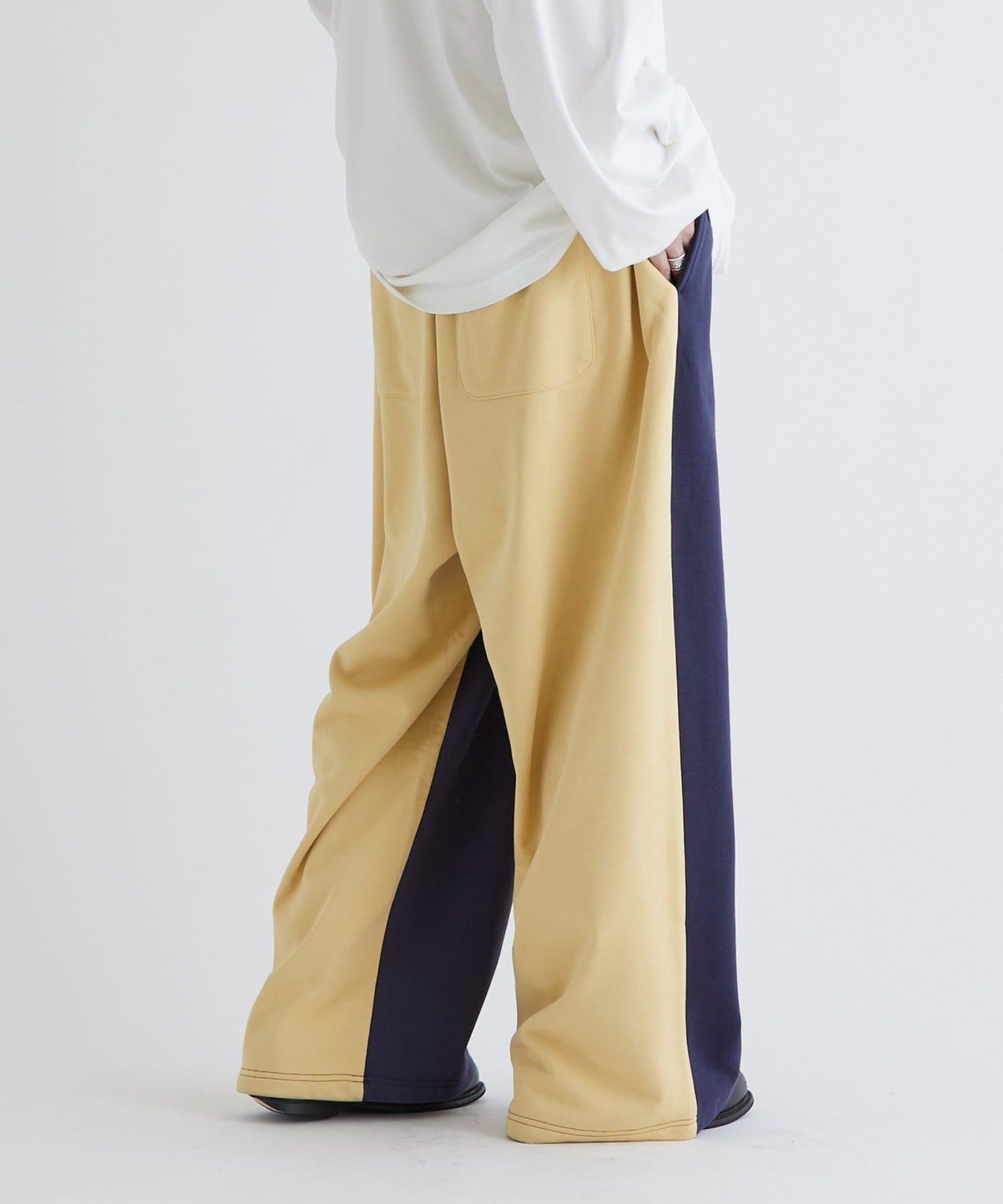 Lui's(ルイス) 【WEB限定】配色スウェットワイドパンツ