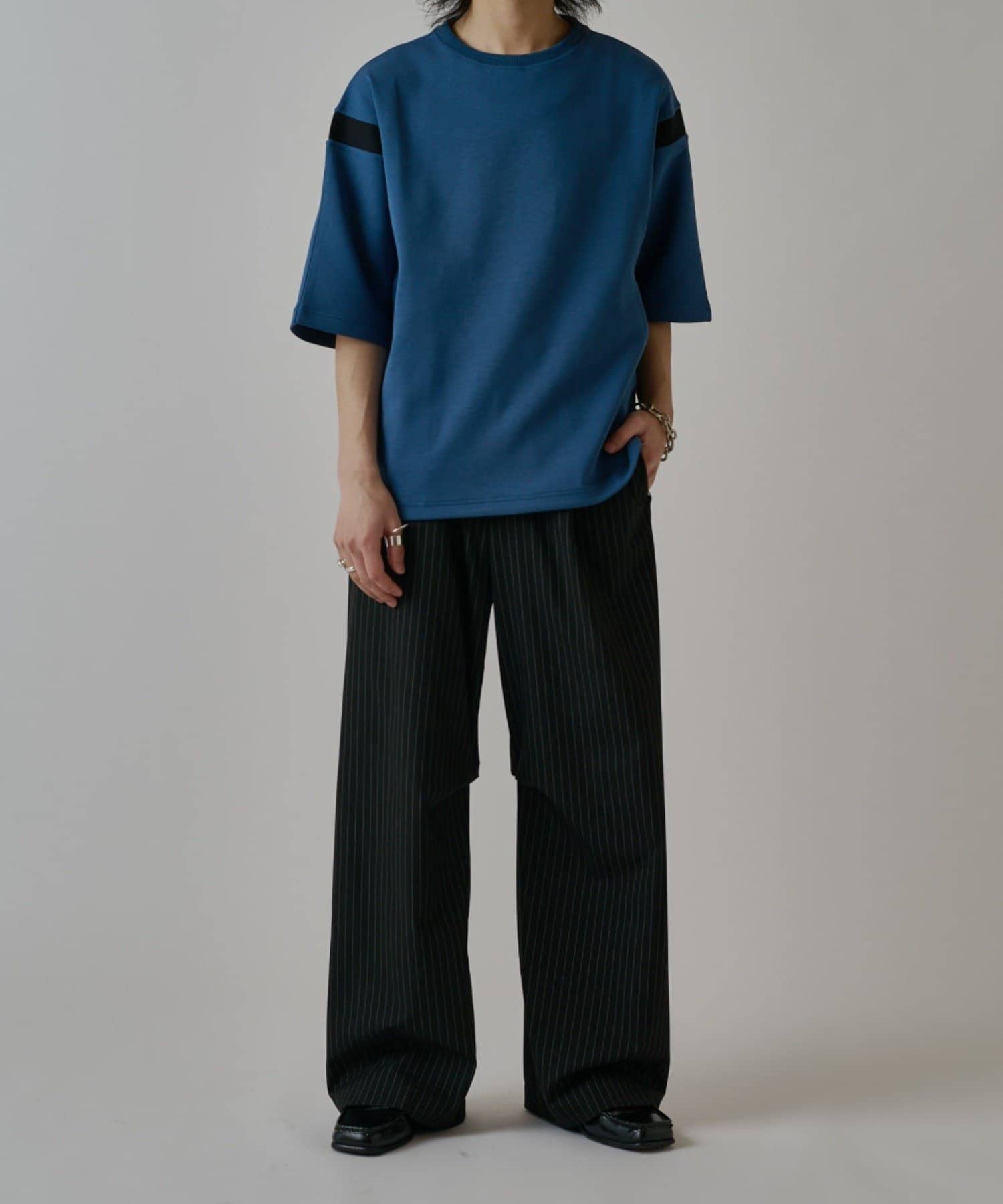 Lui's(ルイス) 切替ポンチショートスリーブTシャツ